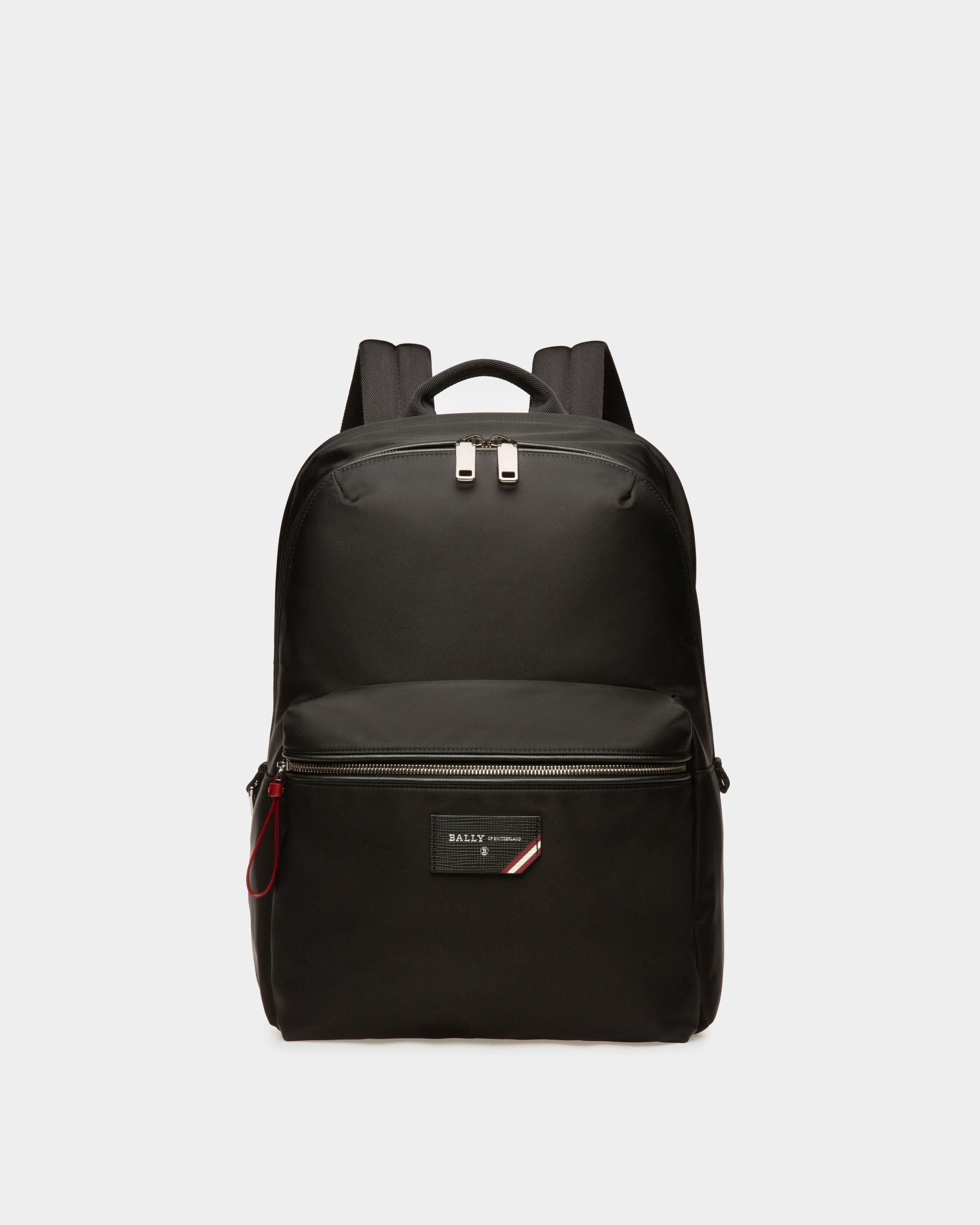 Explore Backpack In Black Leather And Nylon - Men's - Bally - 01