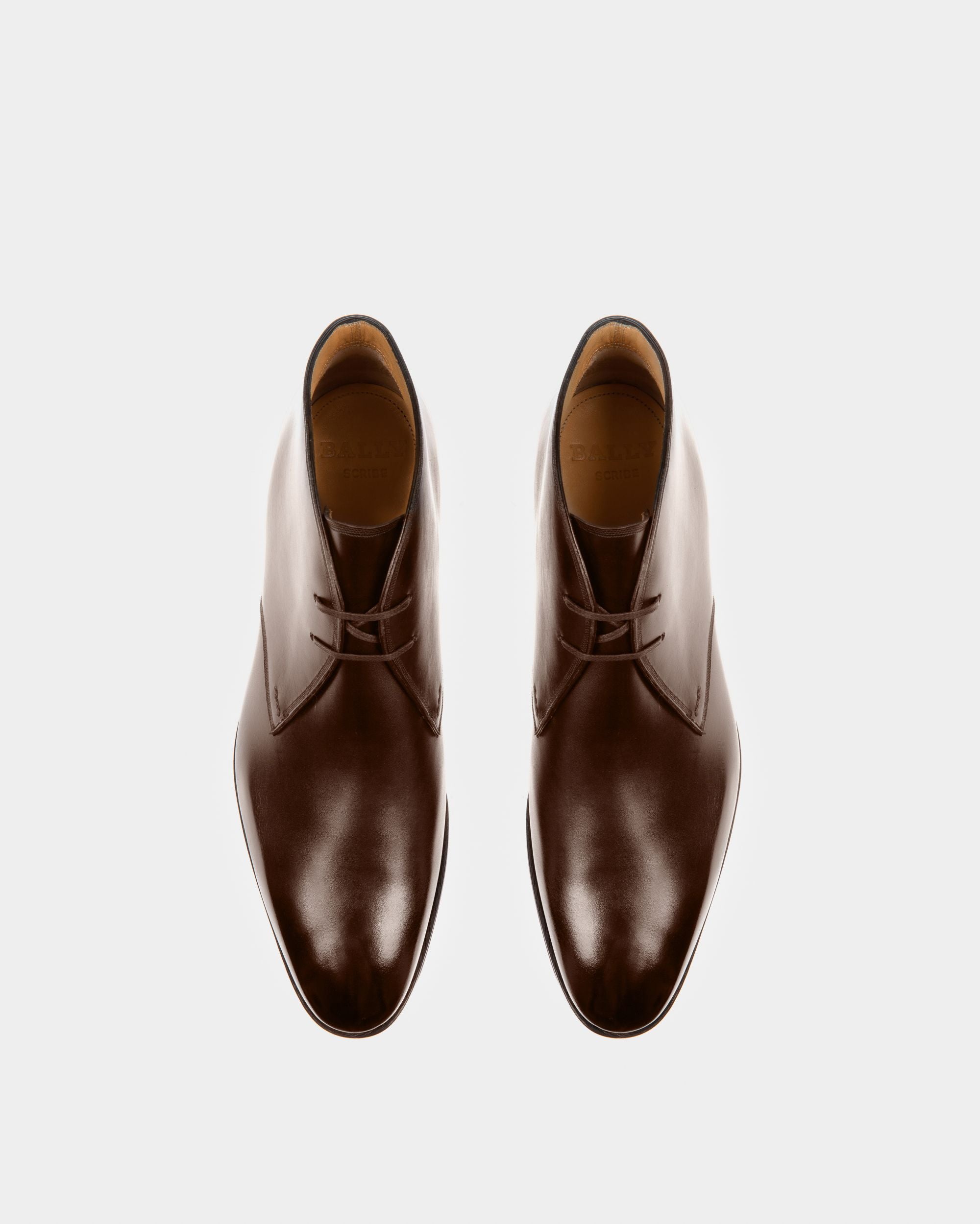 Demi-Botte Scribe Novo En Cuir Marron - Homme - Bally - 02