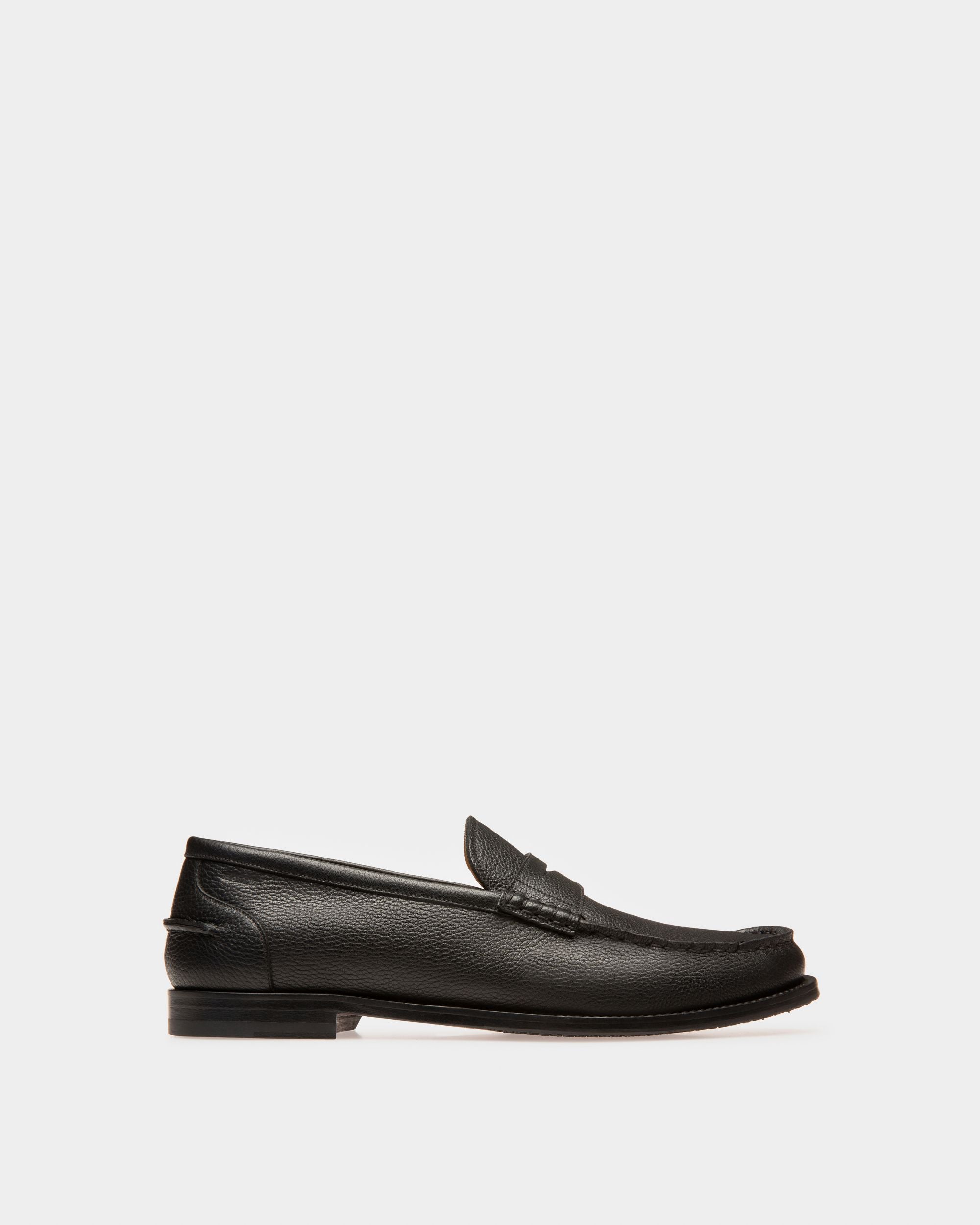 Kebler Leather Moccassins In Black - Men's - Bally - 01