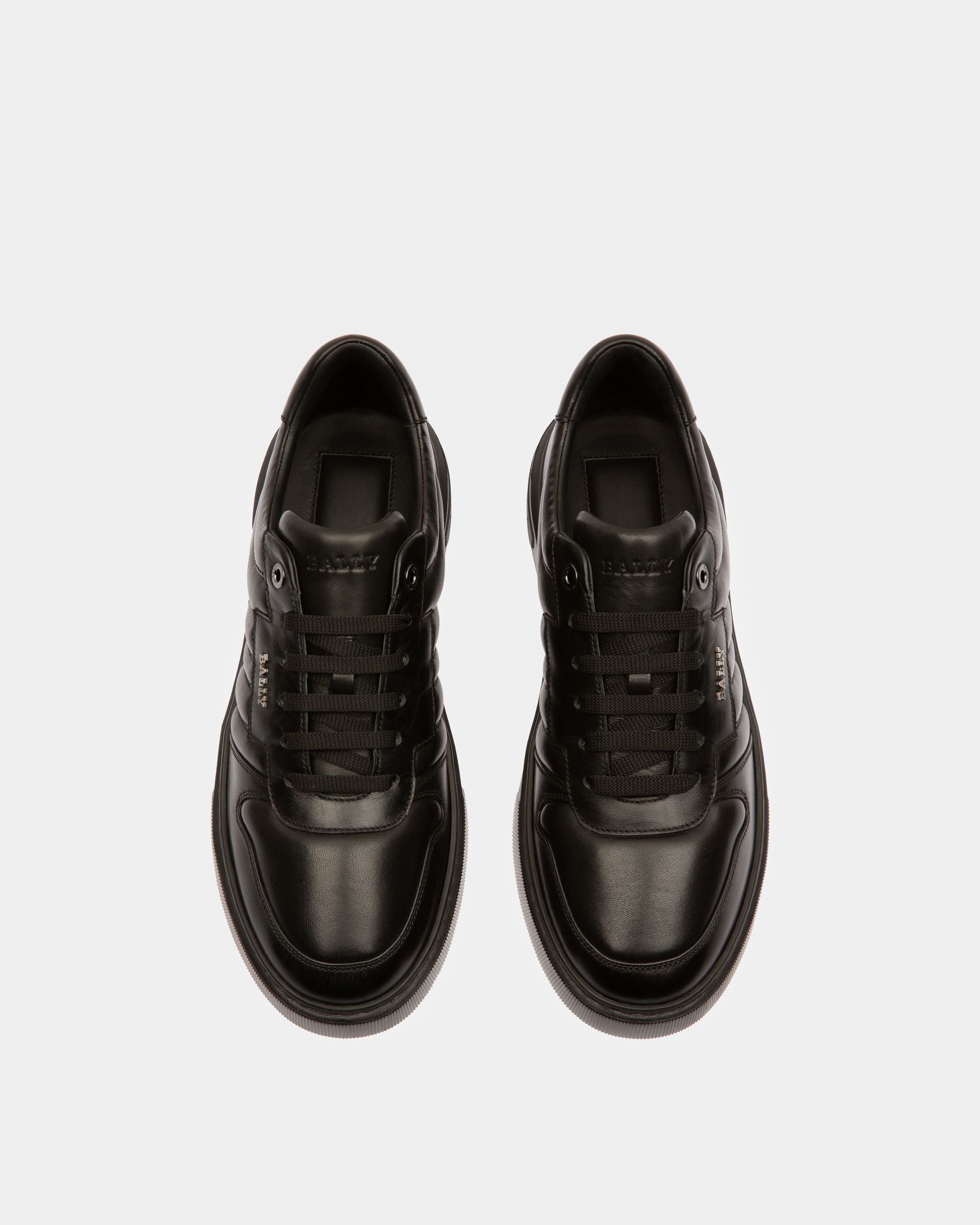 Maudo Leather Sneakers In Black - Men's - Bally - 02