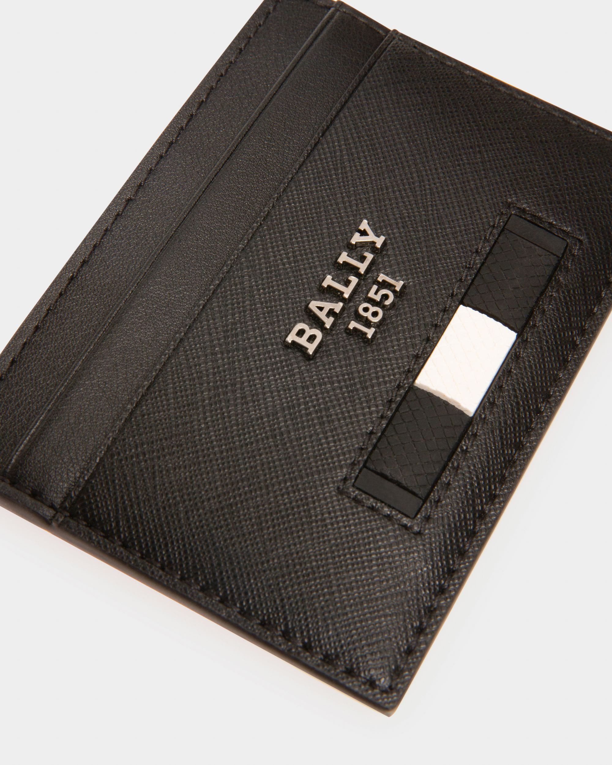 Bhar Leder-Kartenetui In Schwarz - Herren - Bally - 04