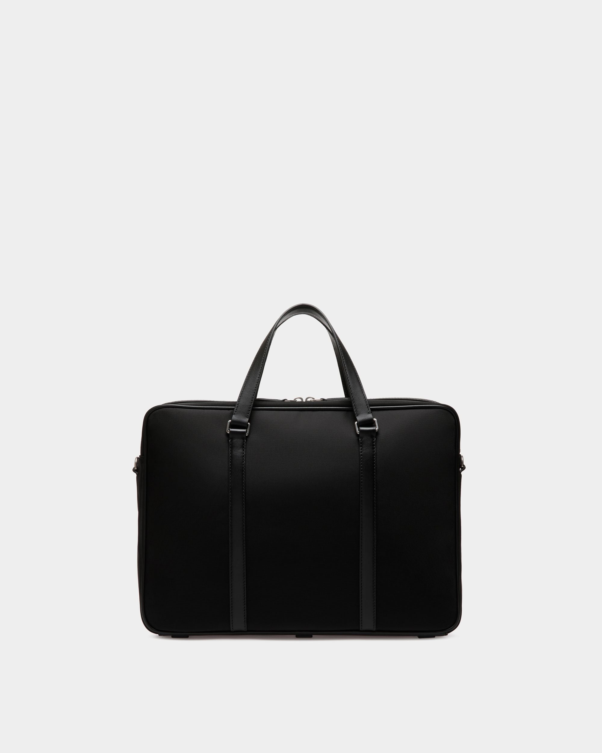 Code Briefcase In Black Nylon - Men's - Bally - 02