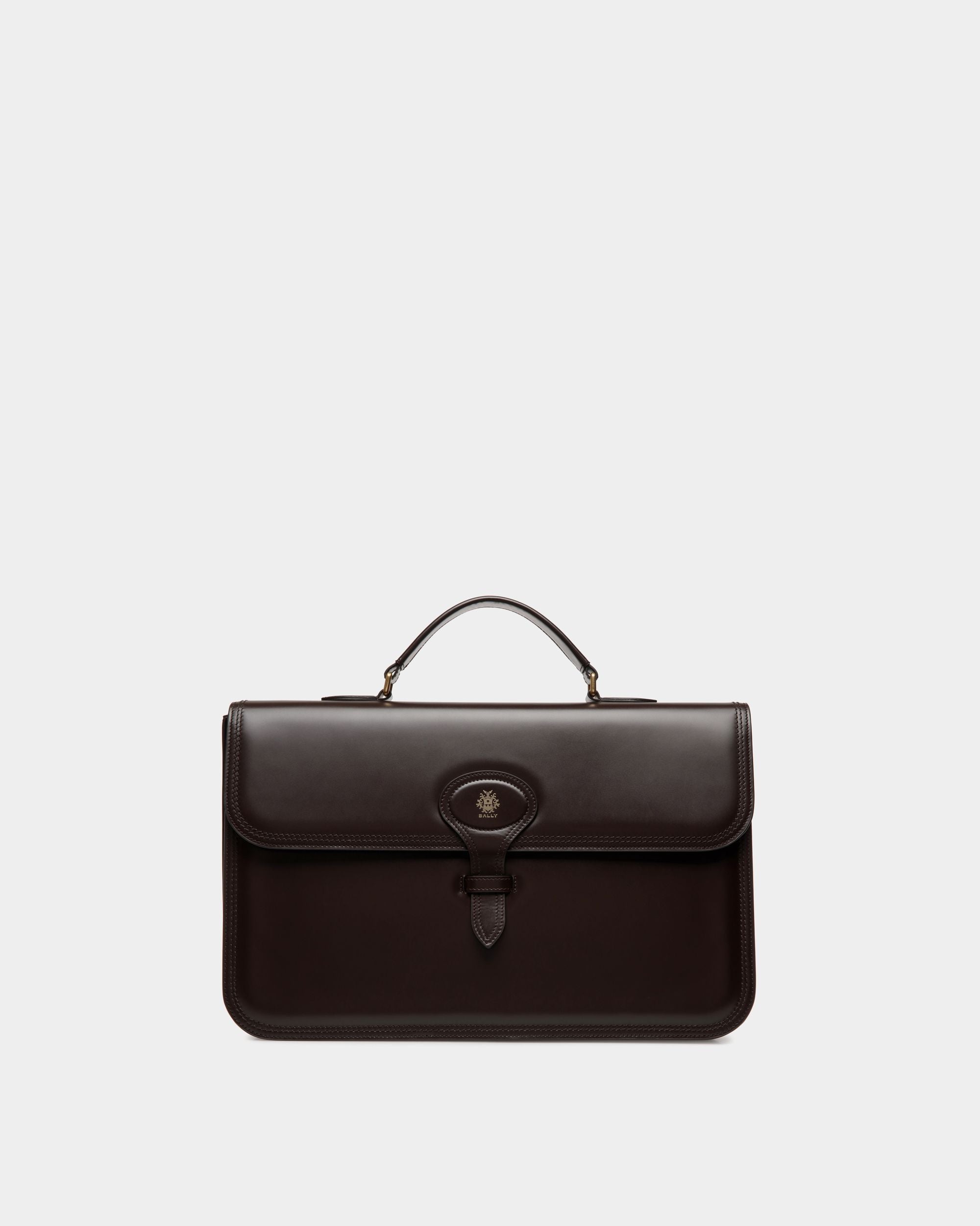 Beckett Briefcase In Ebano Leather - Herren - Bally - 01