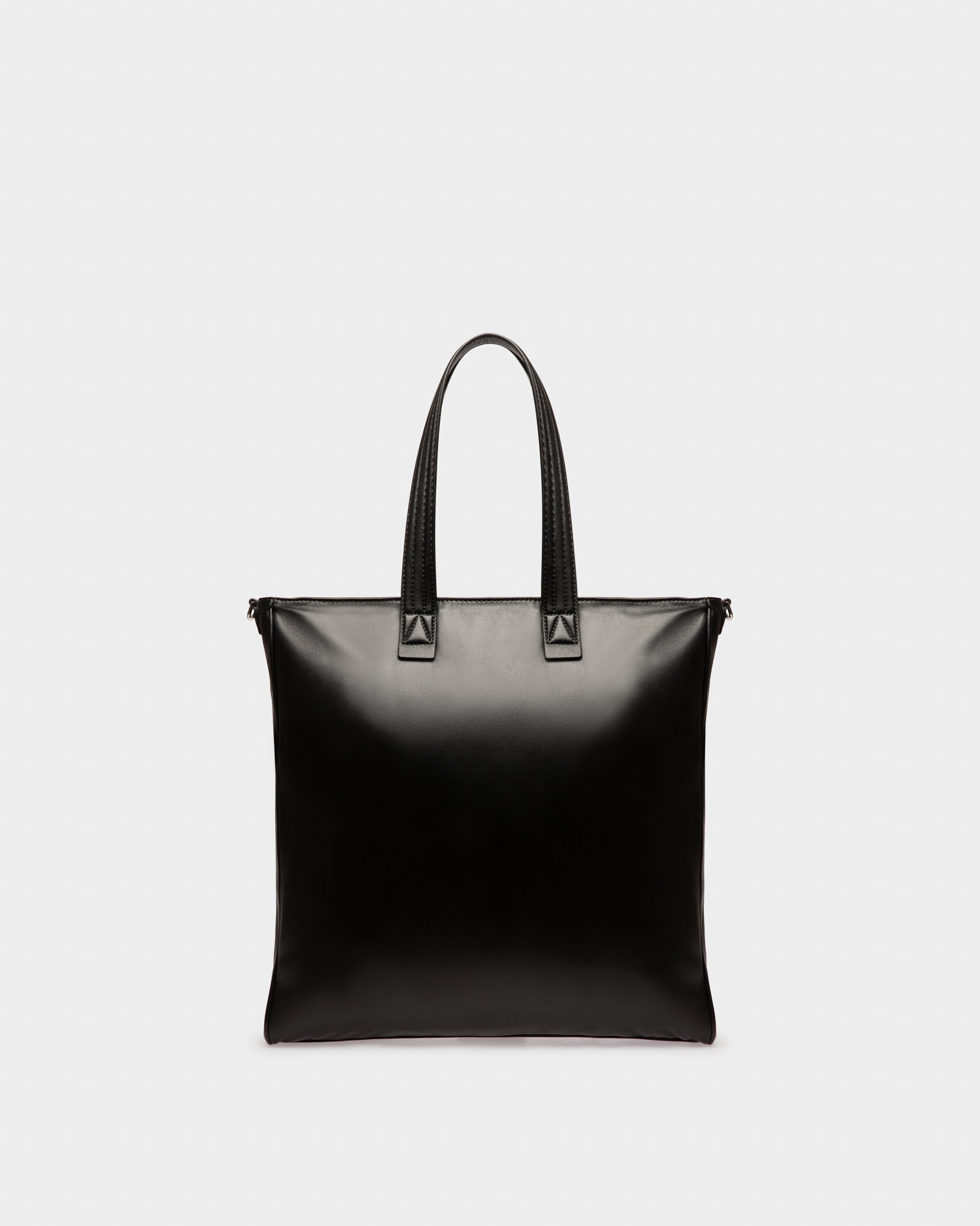 Arienn Tote Bag In Pelle Nera - Uomo - Bally - 02