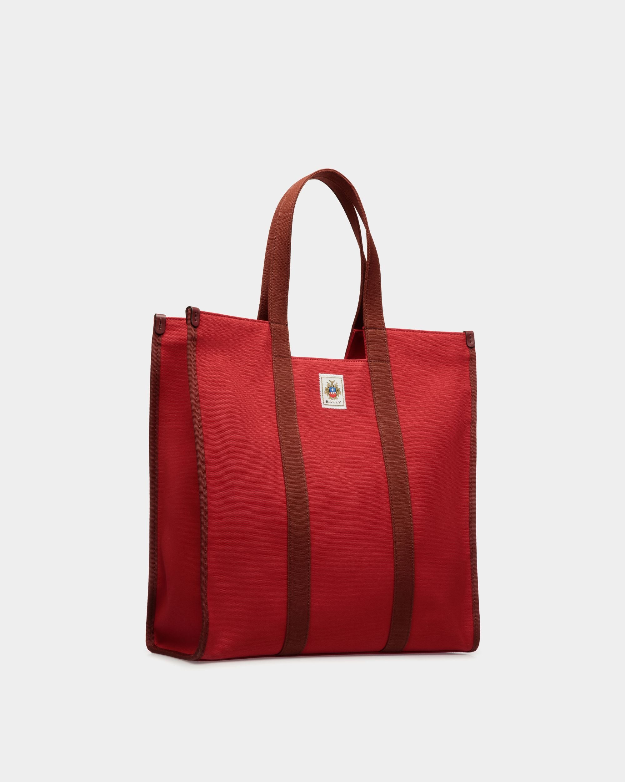 Sac Cabas Easy Bally En Toile De Coton Candy Red - Homme - Bally - 03