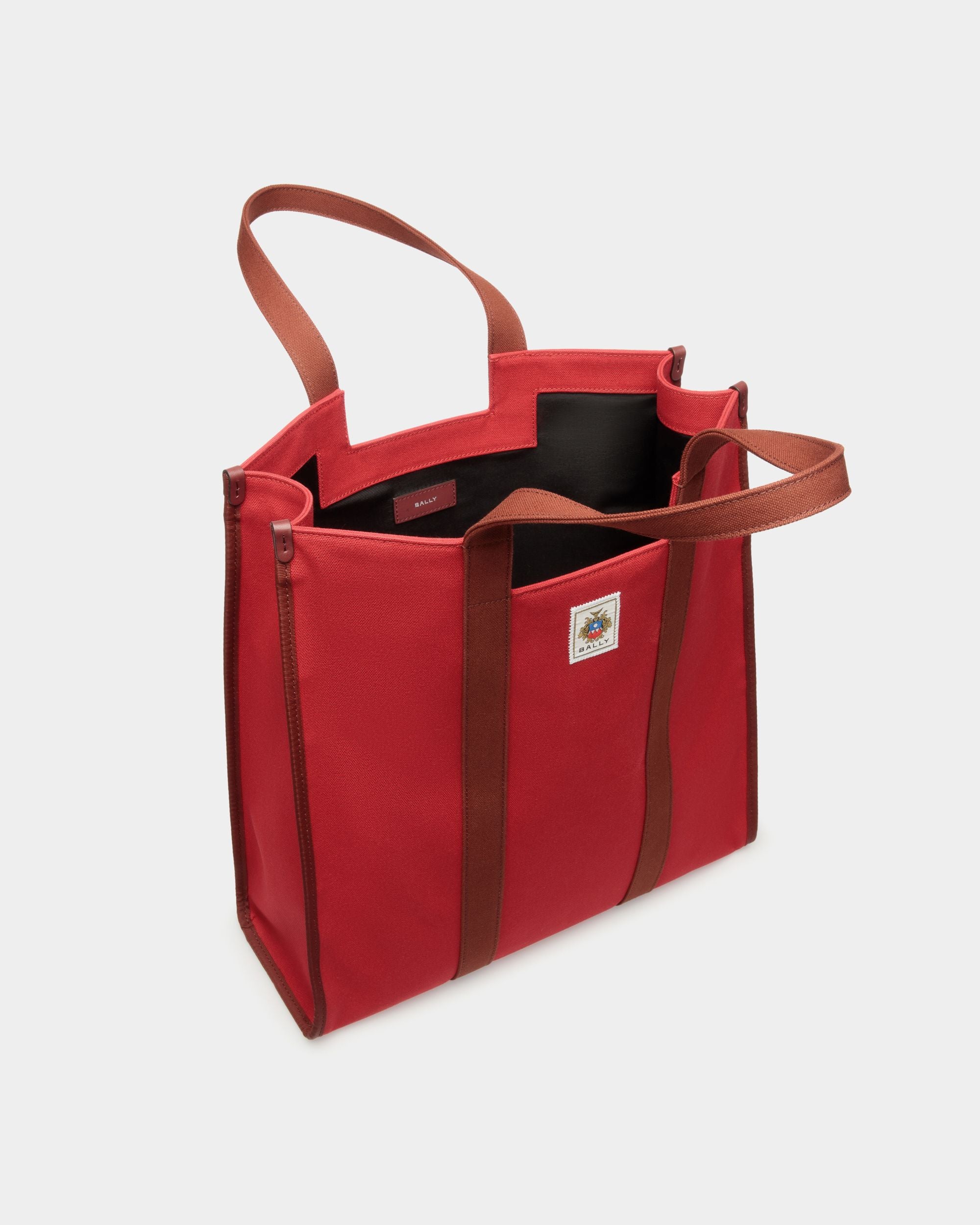 Sac Cabas Easy Bally En Toile De Coton Candy Red - Homme - Bally - 04