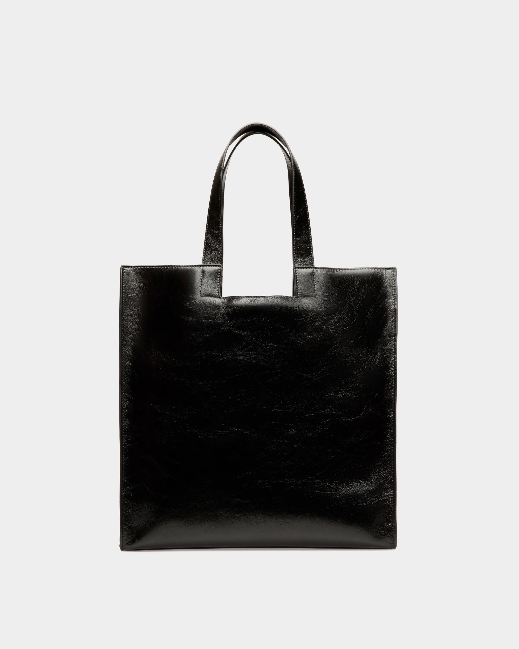 Tote Bag Easy Bally In Pelle Nera - Uomo - Bally - 03