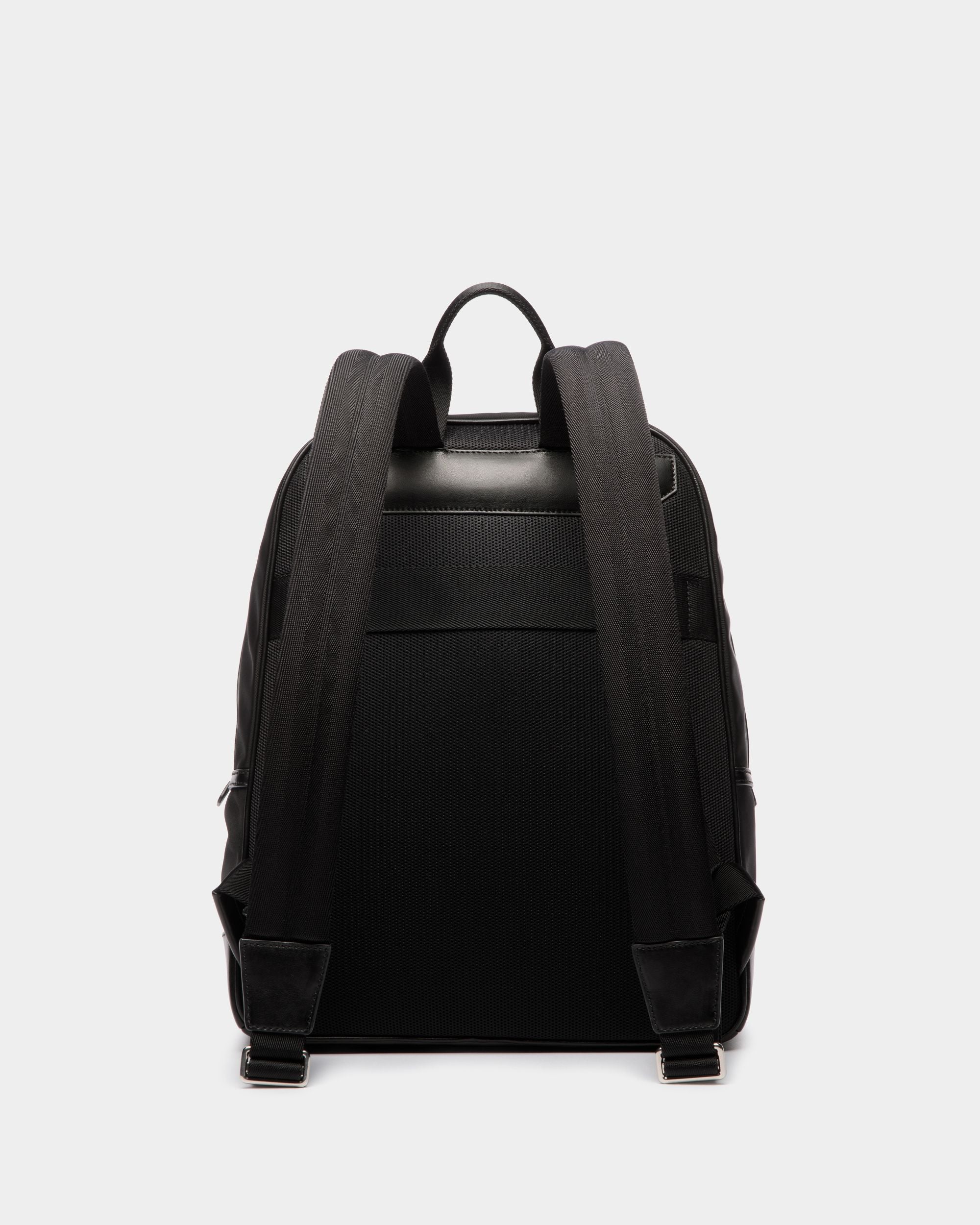 Bar Backpack in Black Nylon And Leather - Men's - Bally - 02