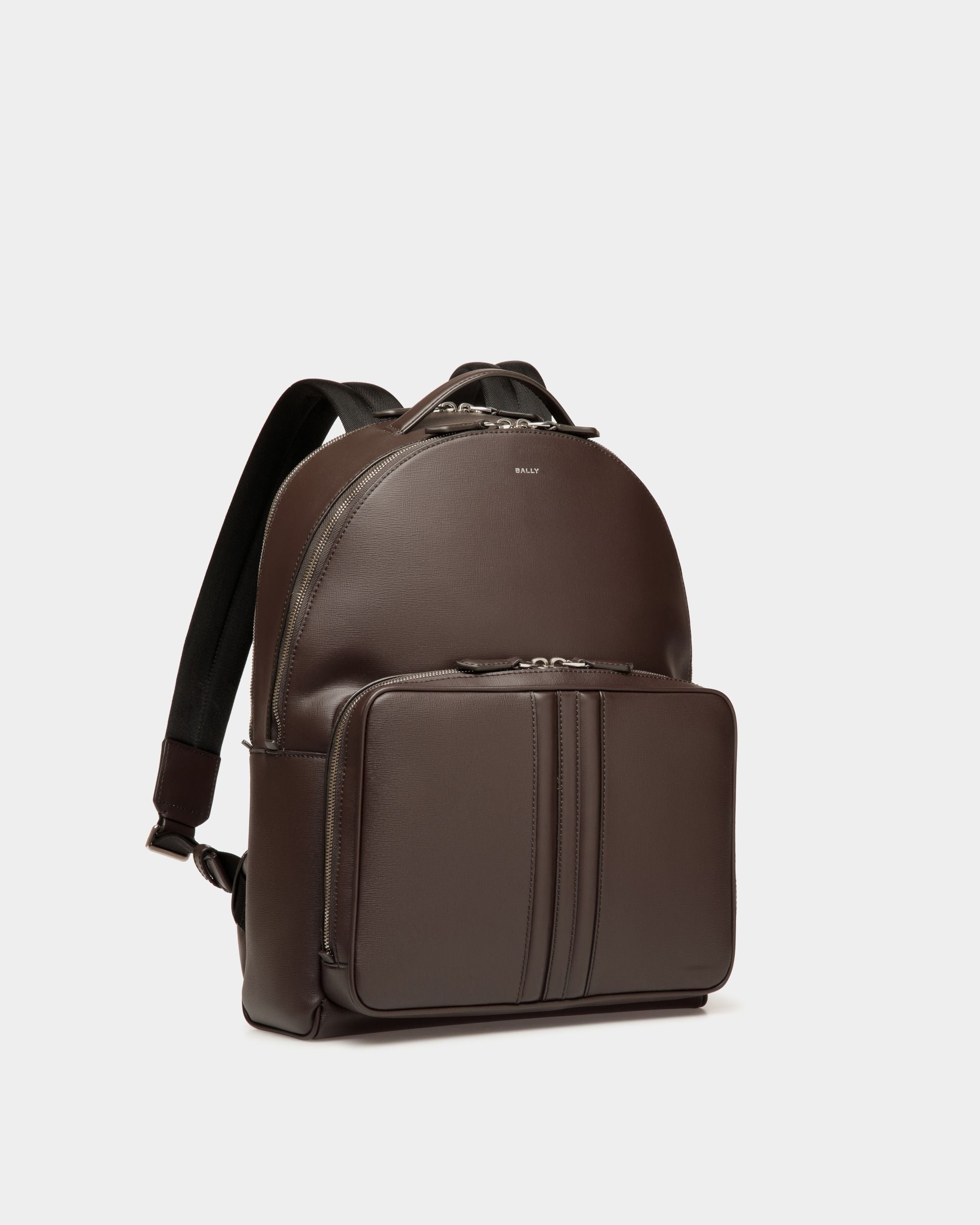 Mythos Rucksack Aus Recyceltem Leder In Ebenholzschwarz - Herren - Bally - 03