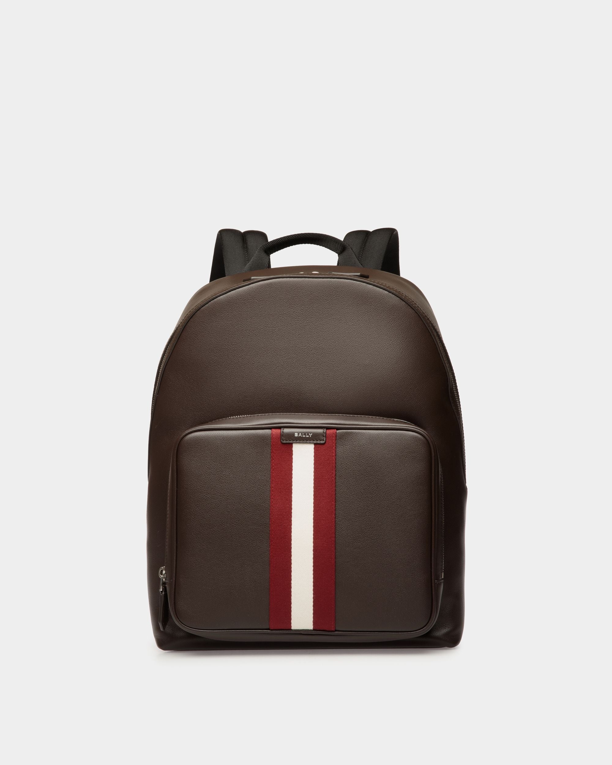 Code Backpack in Ebano Leather - Men's - Bally - 01