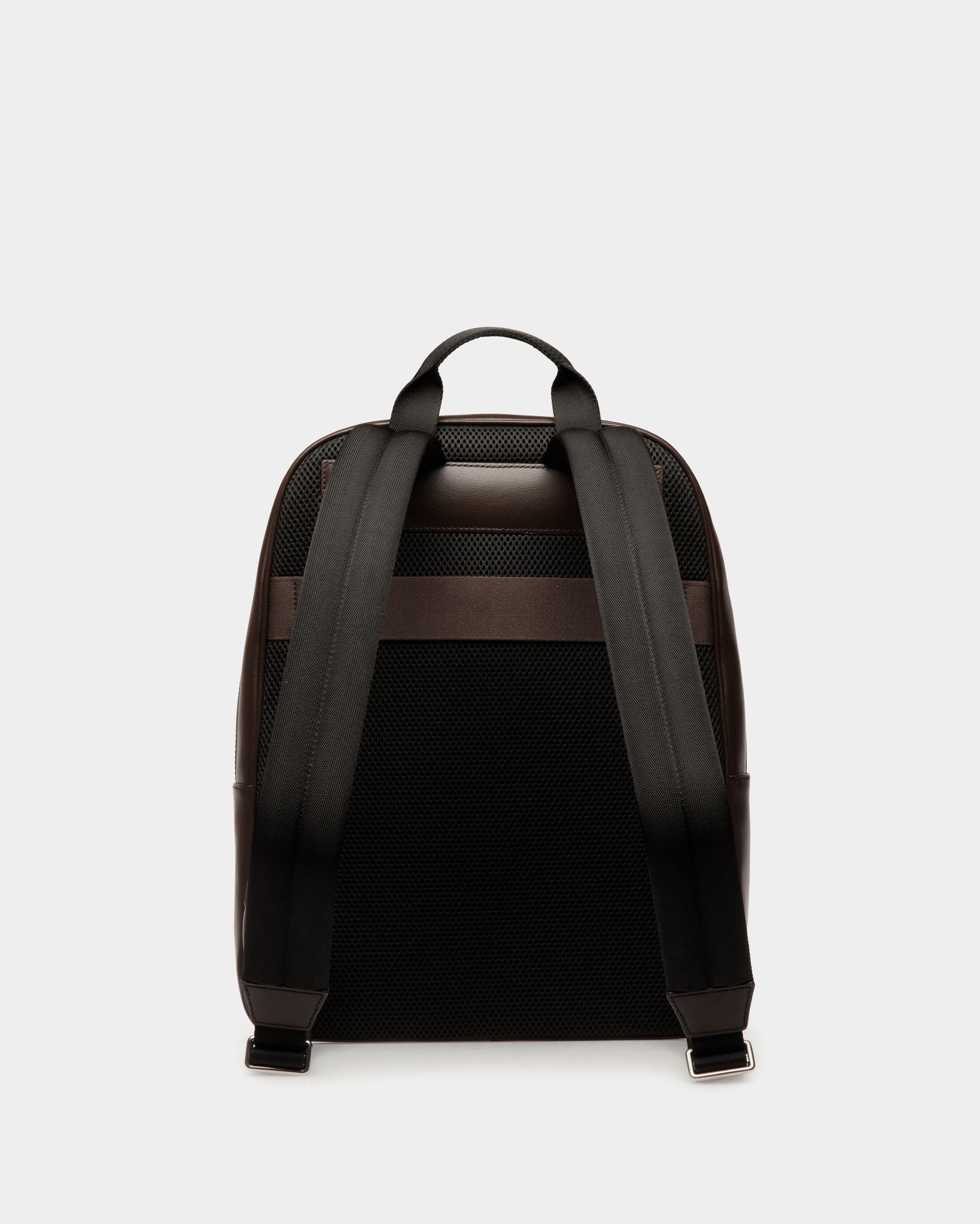 Sac À Dos Code En Cuir Ebano - Homme - Bally - 03