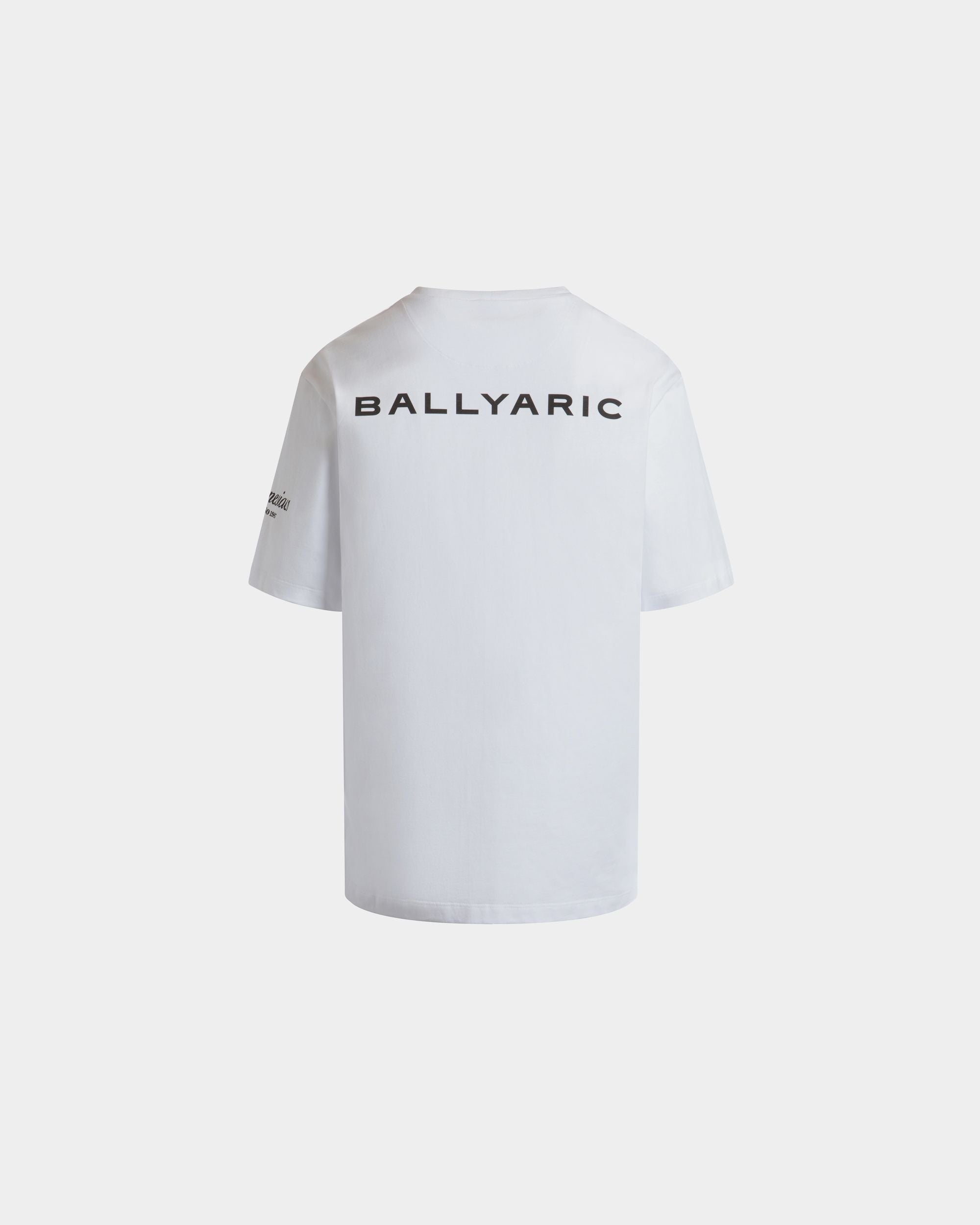 DJ Leo Mas x Bally T-Shirt in White Cotton with an Amnesia Print - Men's - Bally - 07