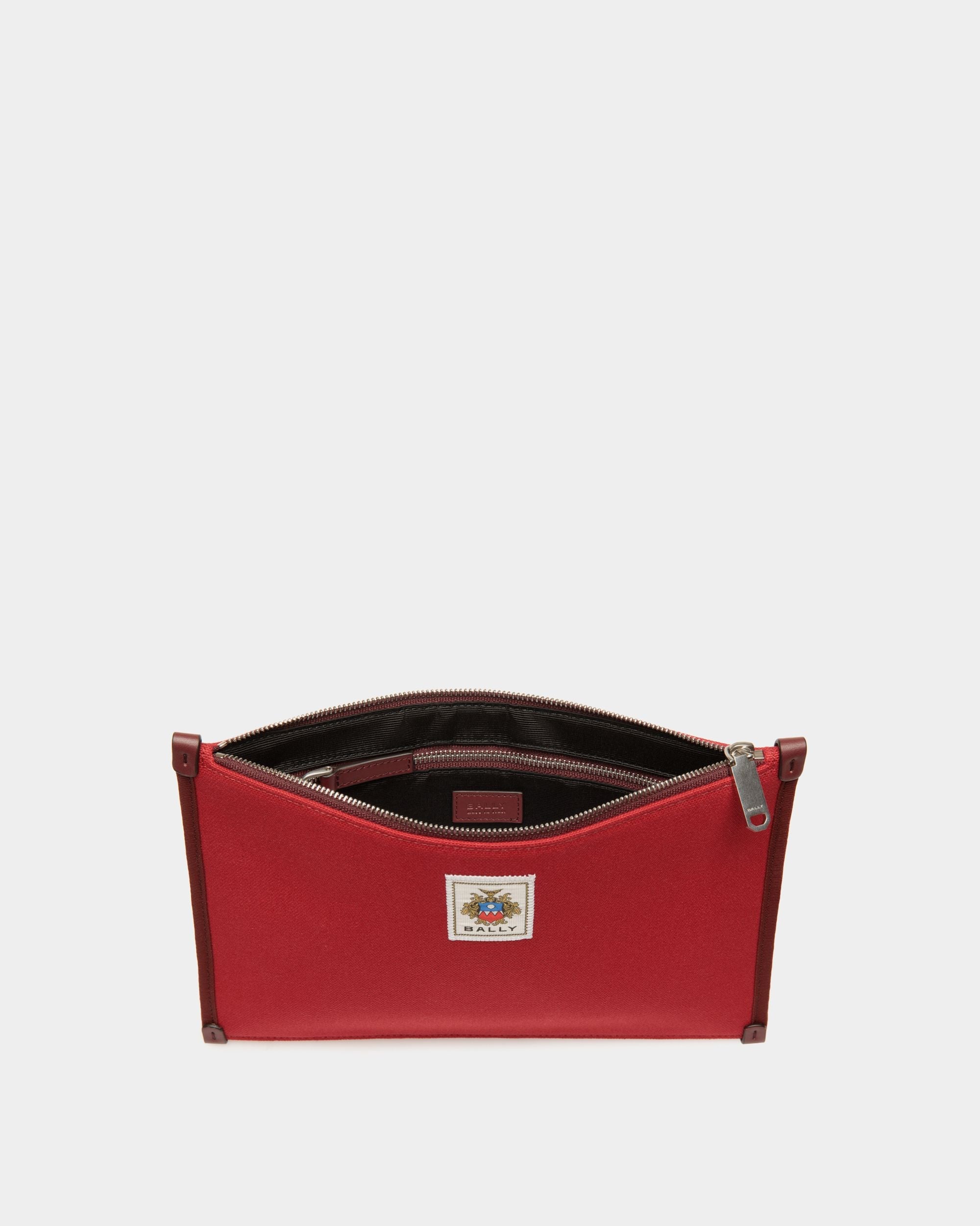 Easy Bally Pochette Aus Baumwollcanvas In Candy Red - Herren - Bally - 03