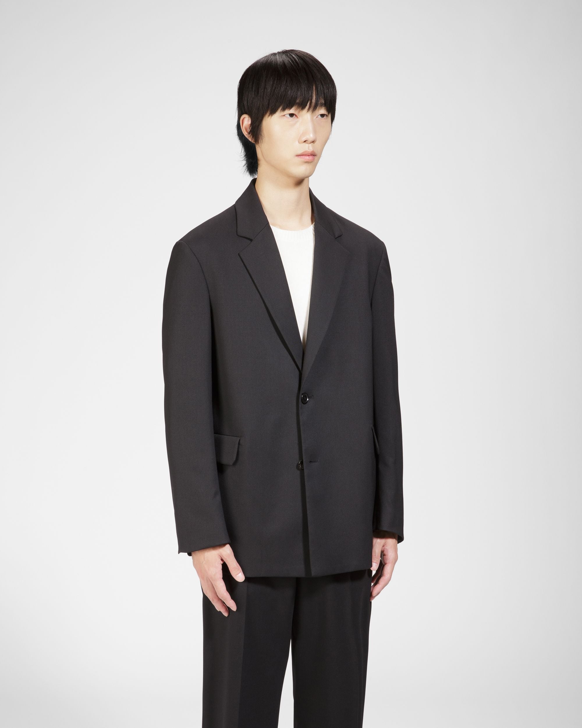 Wool Mix Jacket In Black - Men's - Bally - 02