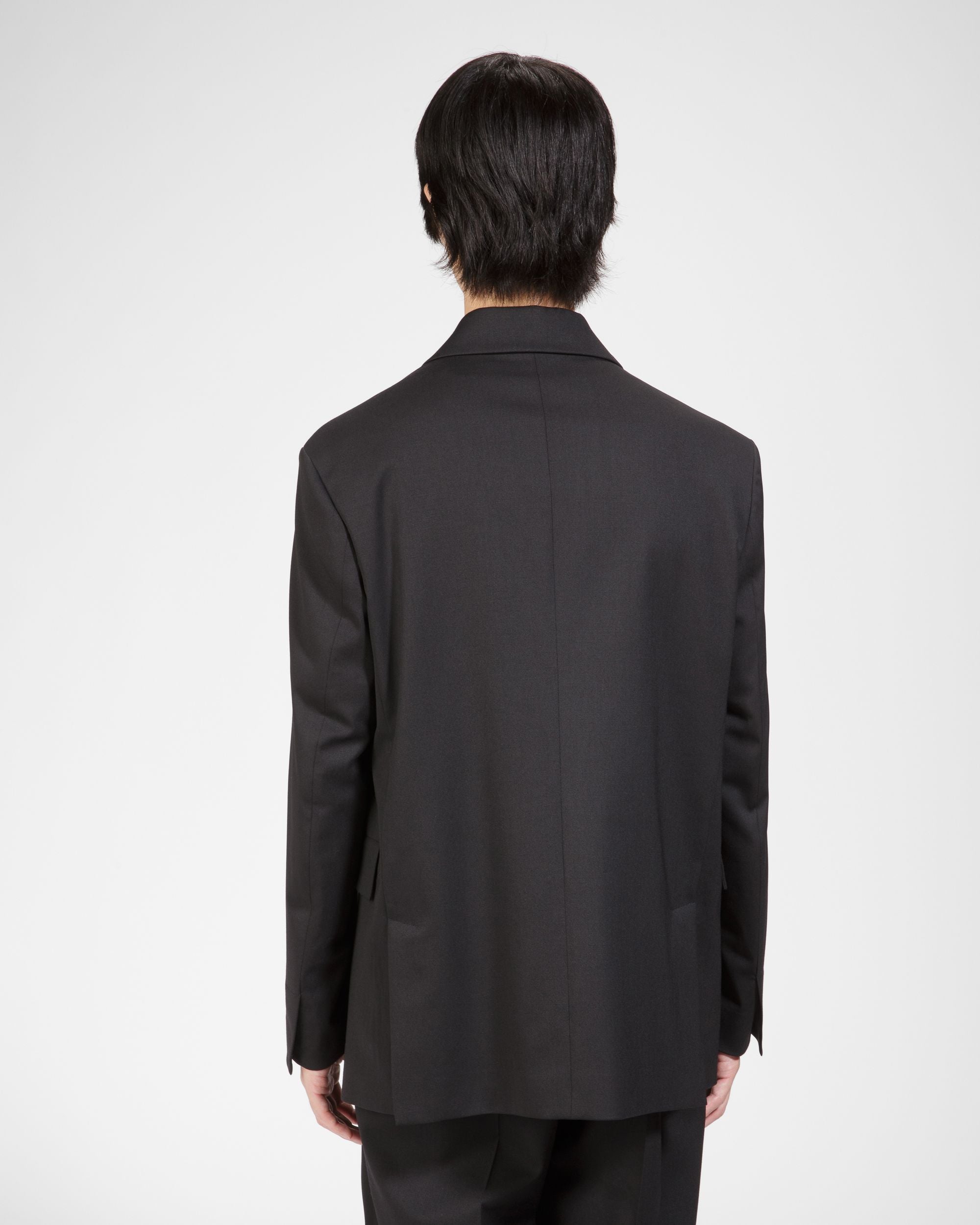 Wool Mix Jacket In Black - Men's - Bally - 03