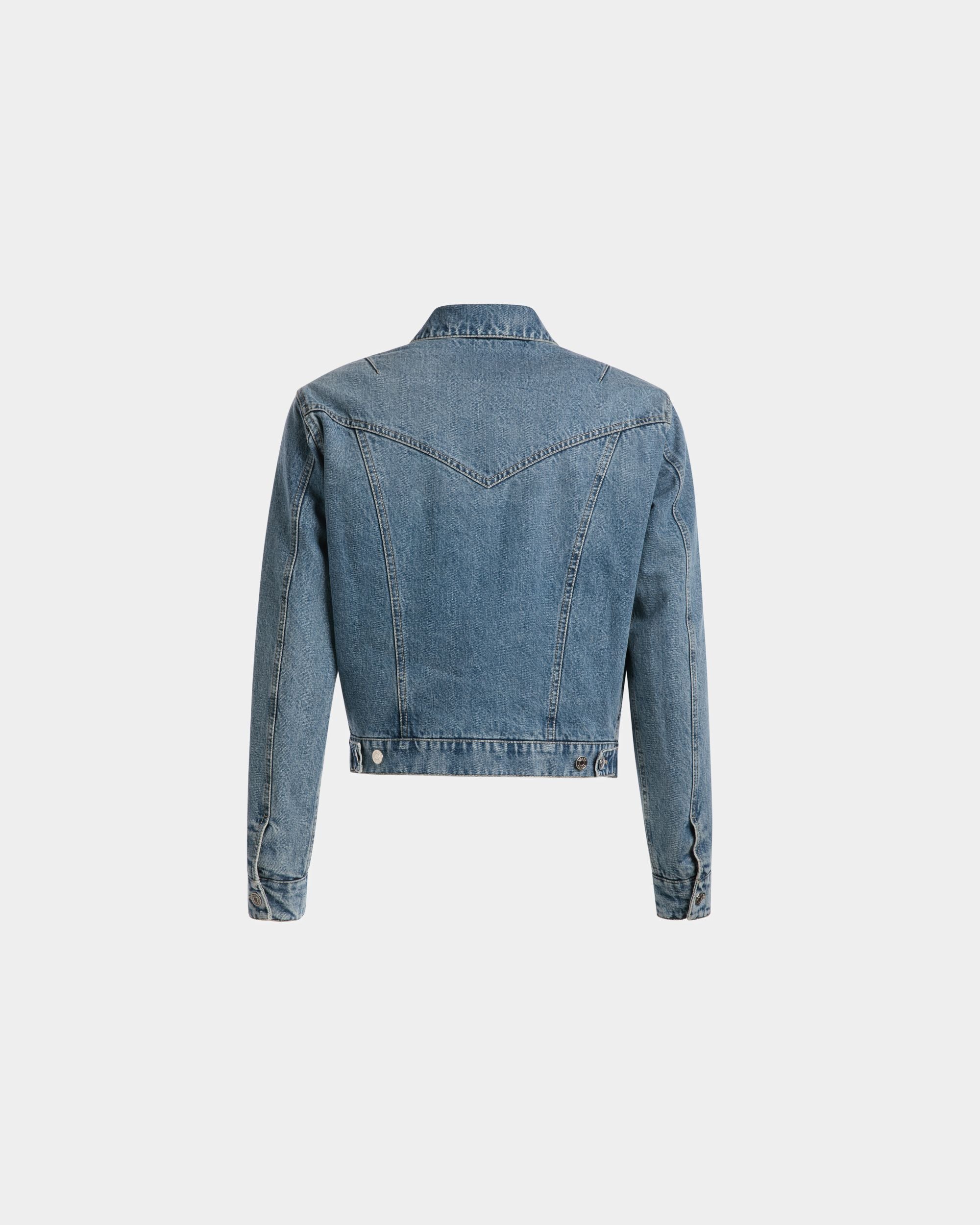 Veste À Boutons En Denim Bleu Clair - Homme - Bally - 07