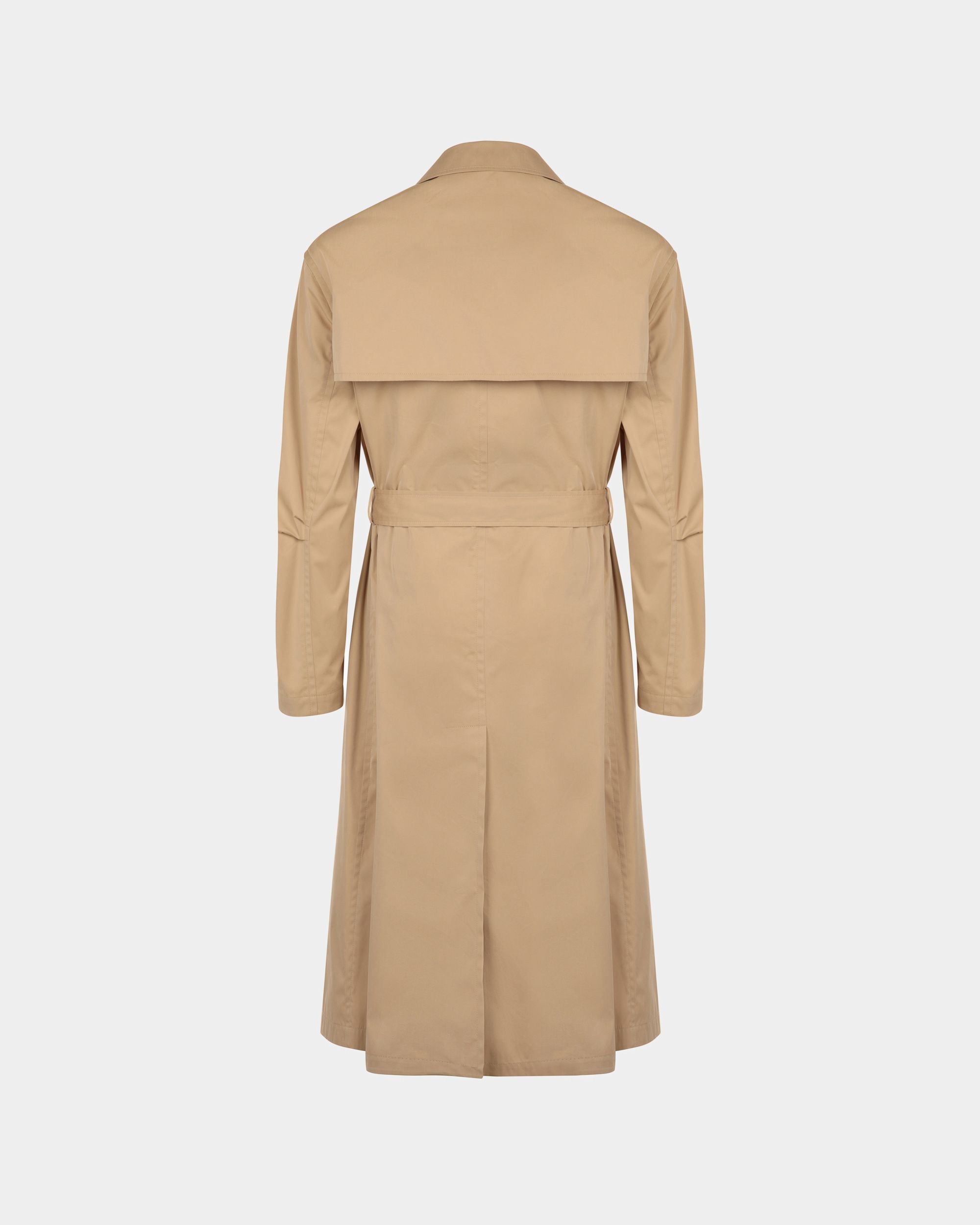 Trench Coat In Camel Fabric - Men's - Bally - 07