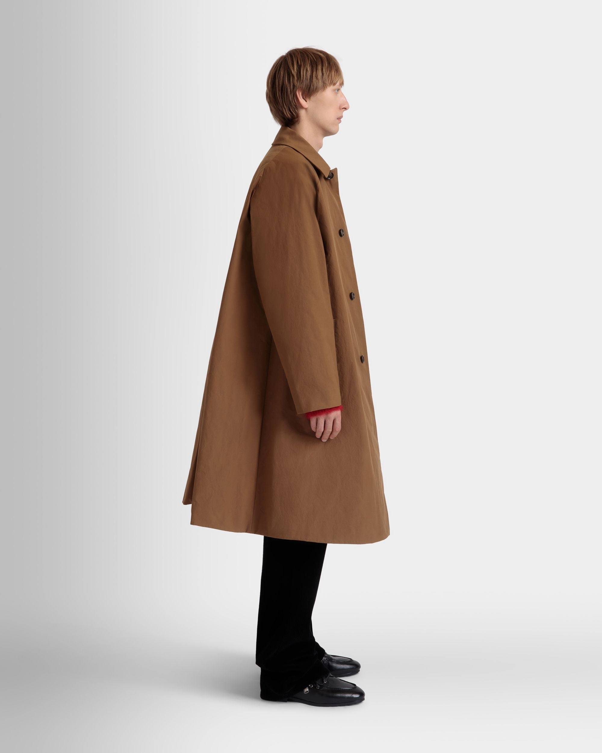 Trench En Nylon Marron - Homme - Bally - 05