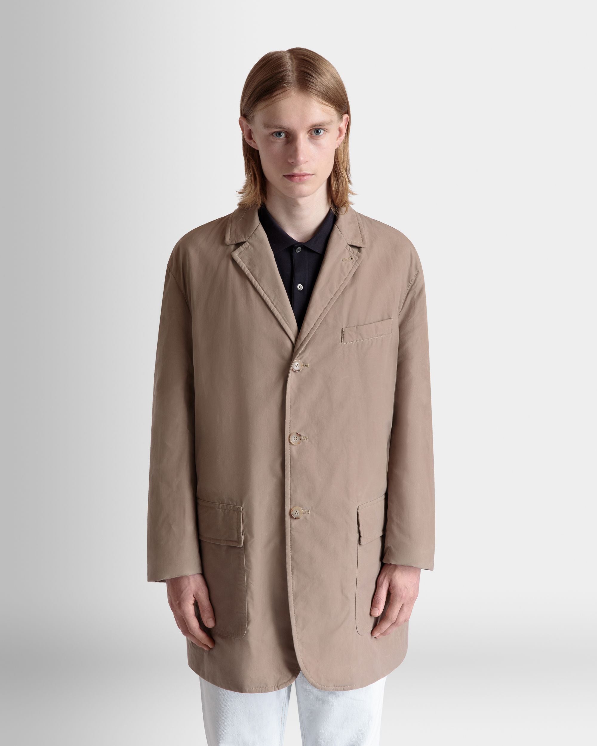 Car Coat in Beige Cotton - Men's - Bally - 08