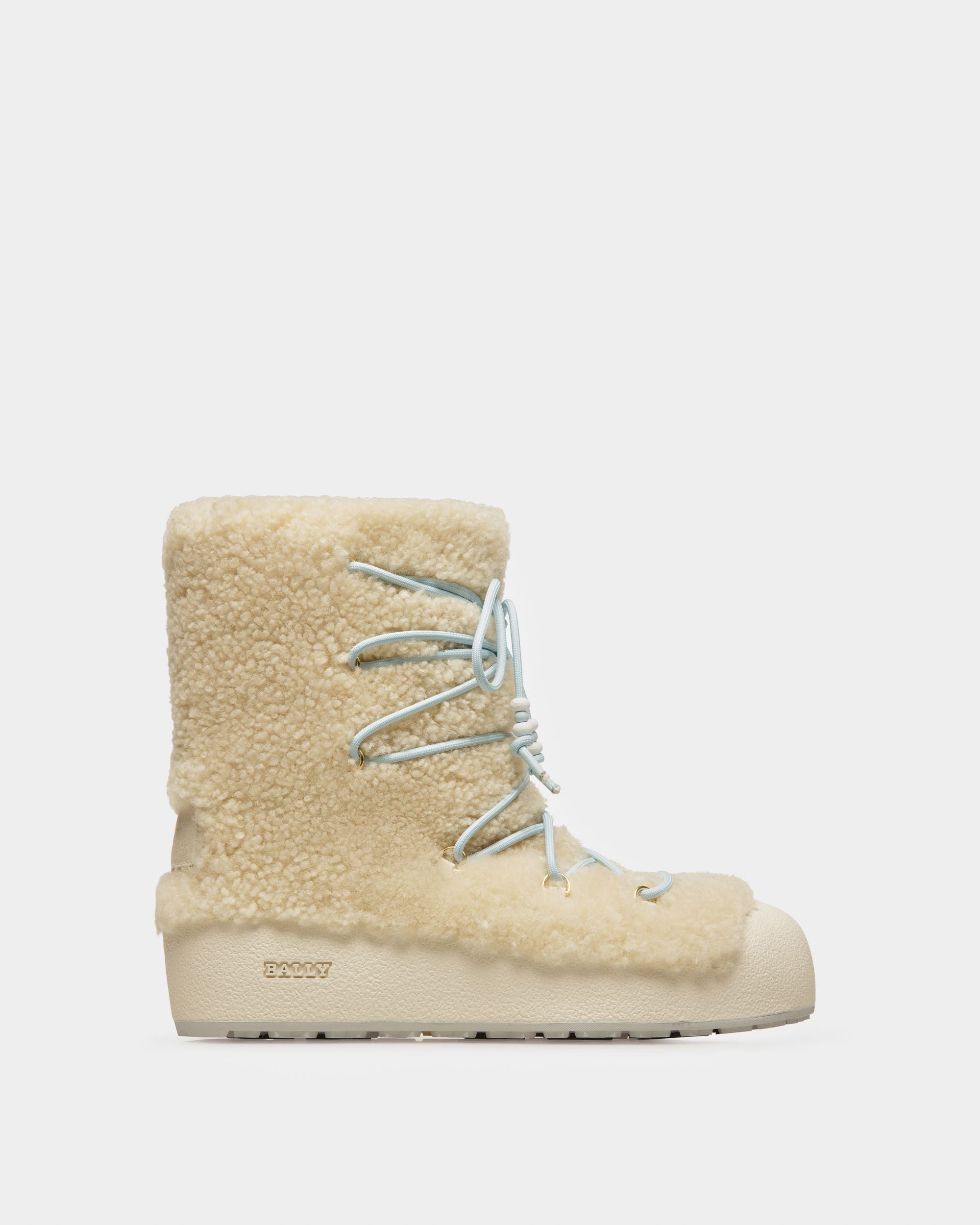 Stivale Curling Collection In Shearling Color Naturale - Uomo - Bally - 01