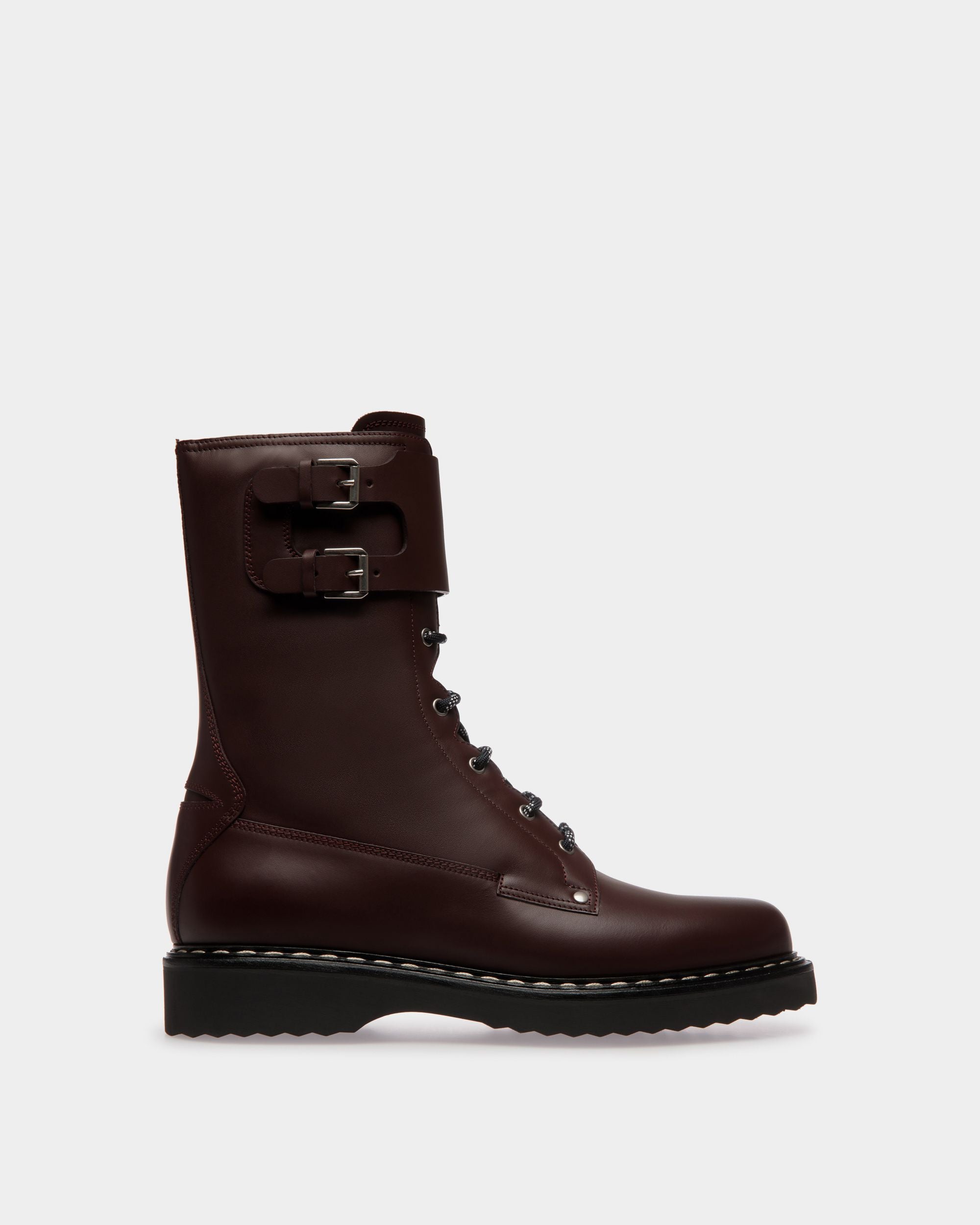 Neasden Schnürstiefel Aus Leder In Burgunder - Herren - Bally - 01