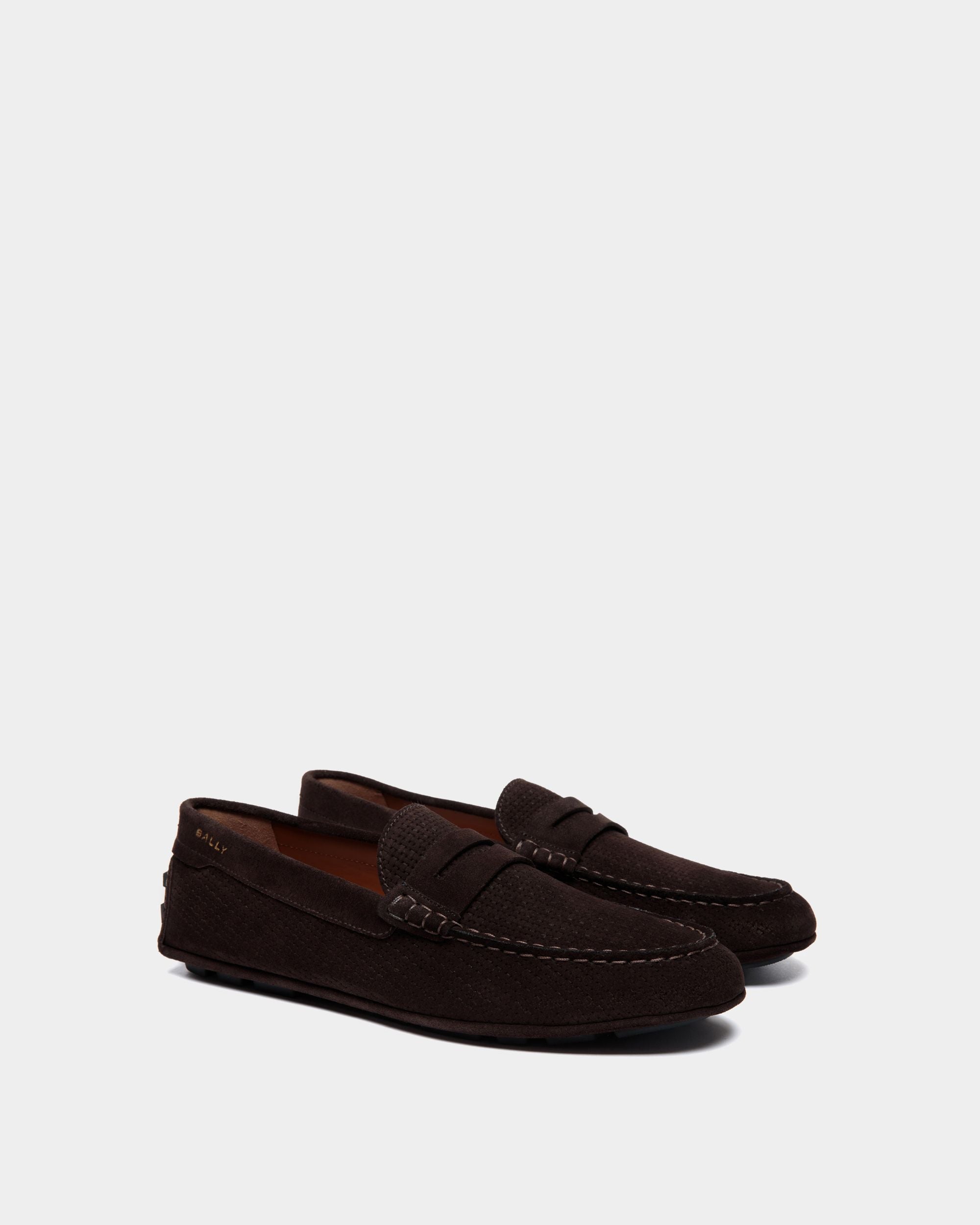 Kerbs Driver-Schuh Aus Geprägtem Veloursleder - Herren - Bally - 02