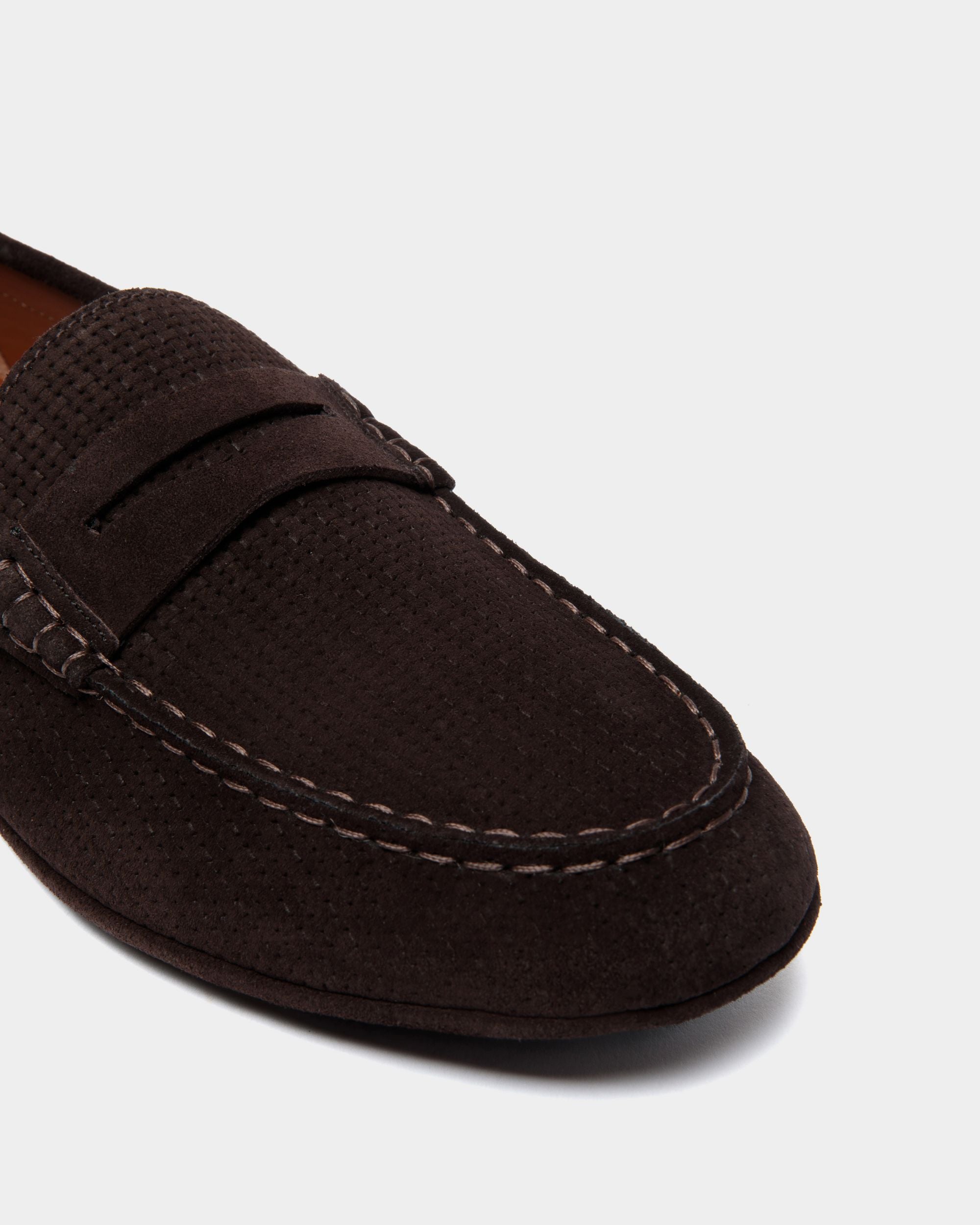 Kerbs Driver-Schuh Aus Geprägtem Veloursleder - Herren - Bally - 04