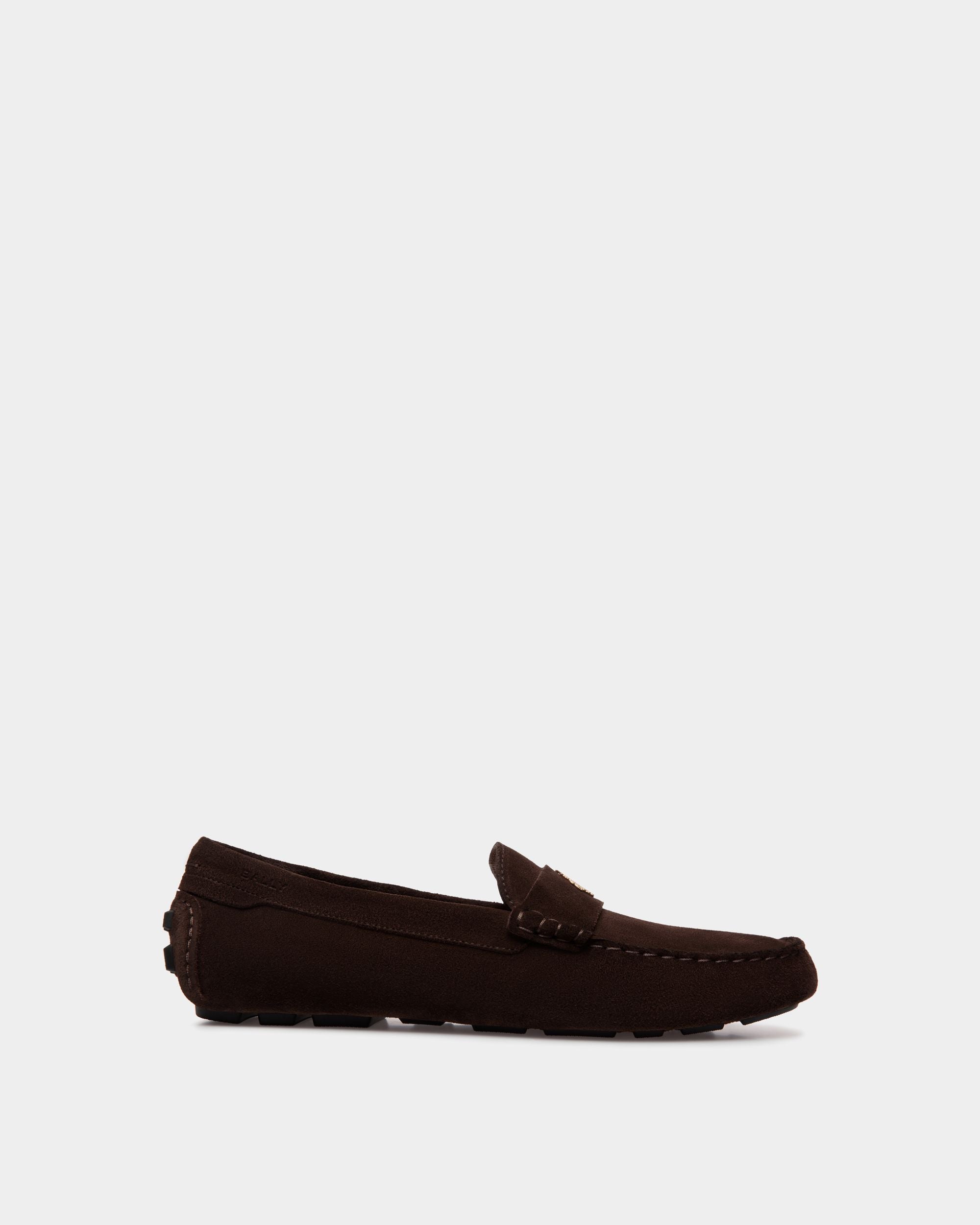 Kerbs Driver-Schuh Aus Veloursleder In Ebenholzschwarz - Herren - Bally - 01