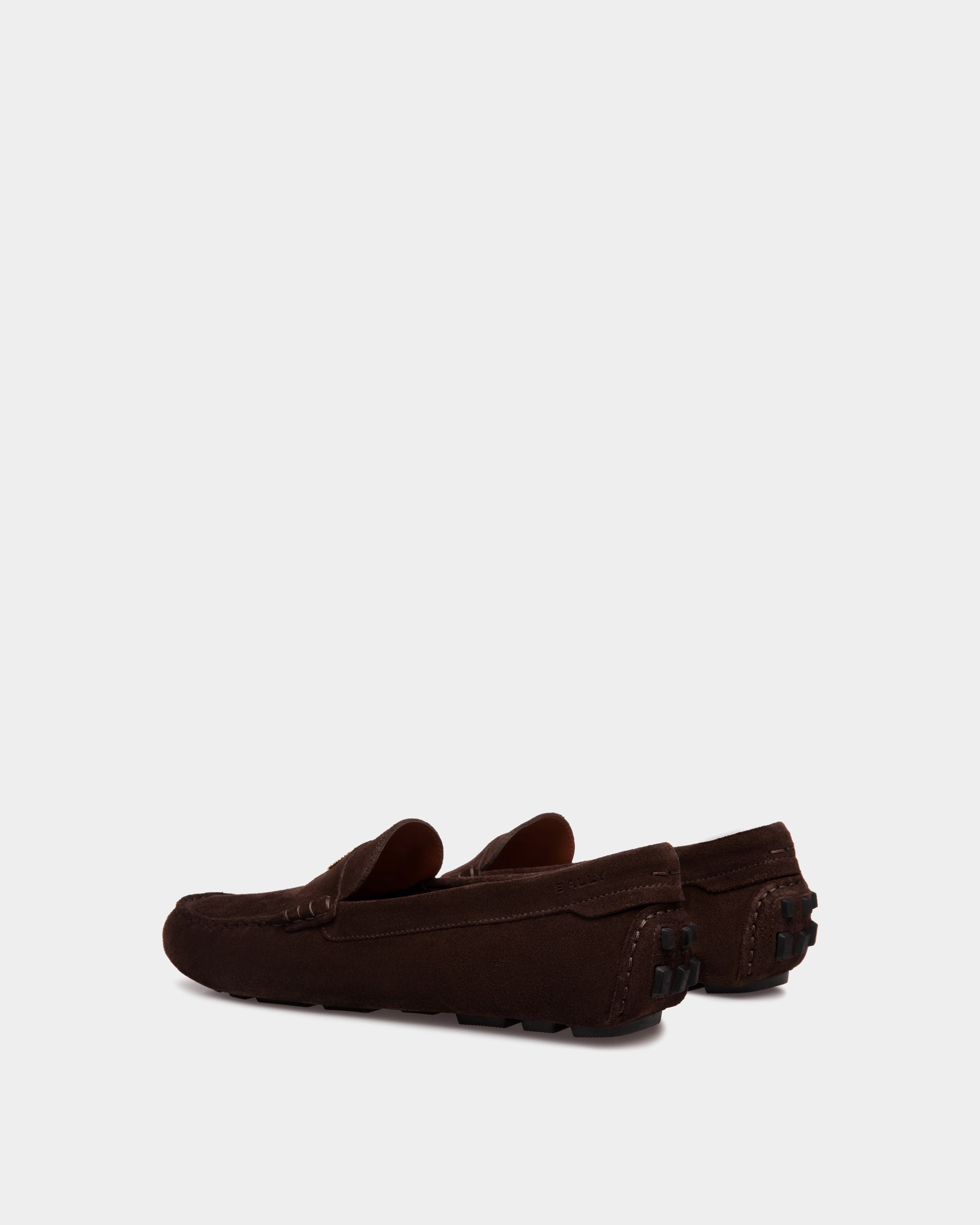 Kerbs Driver-Schuh Aus Veloursleder In Ebenholzschwarz - Herren - Bally - 03