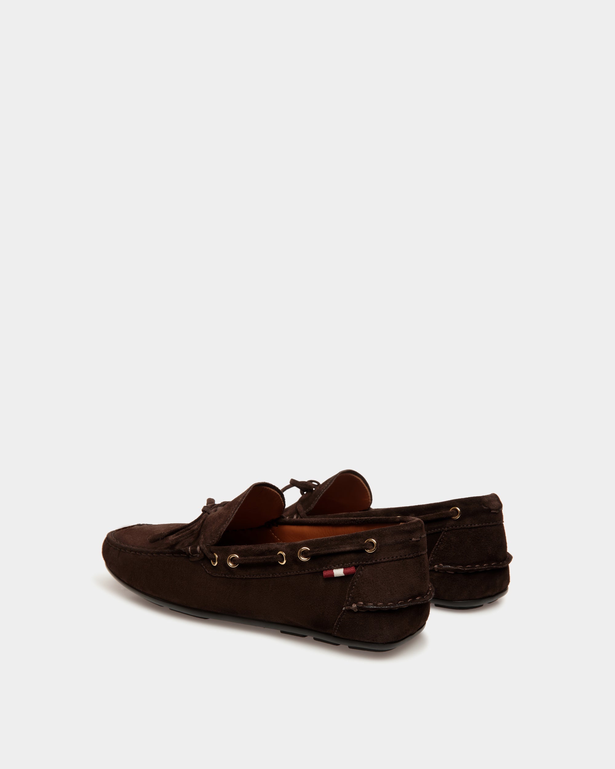 Clay Driver in Ebano Suede - Men's - Bally - 03