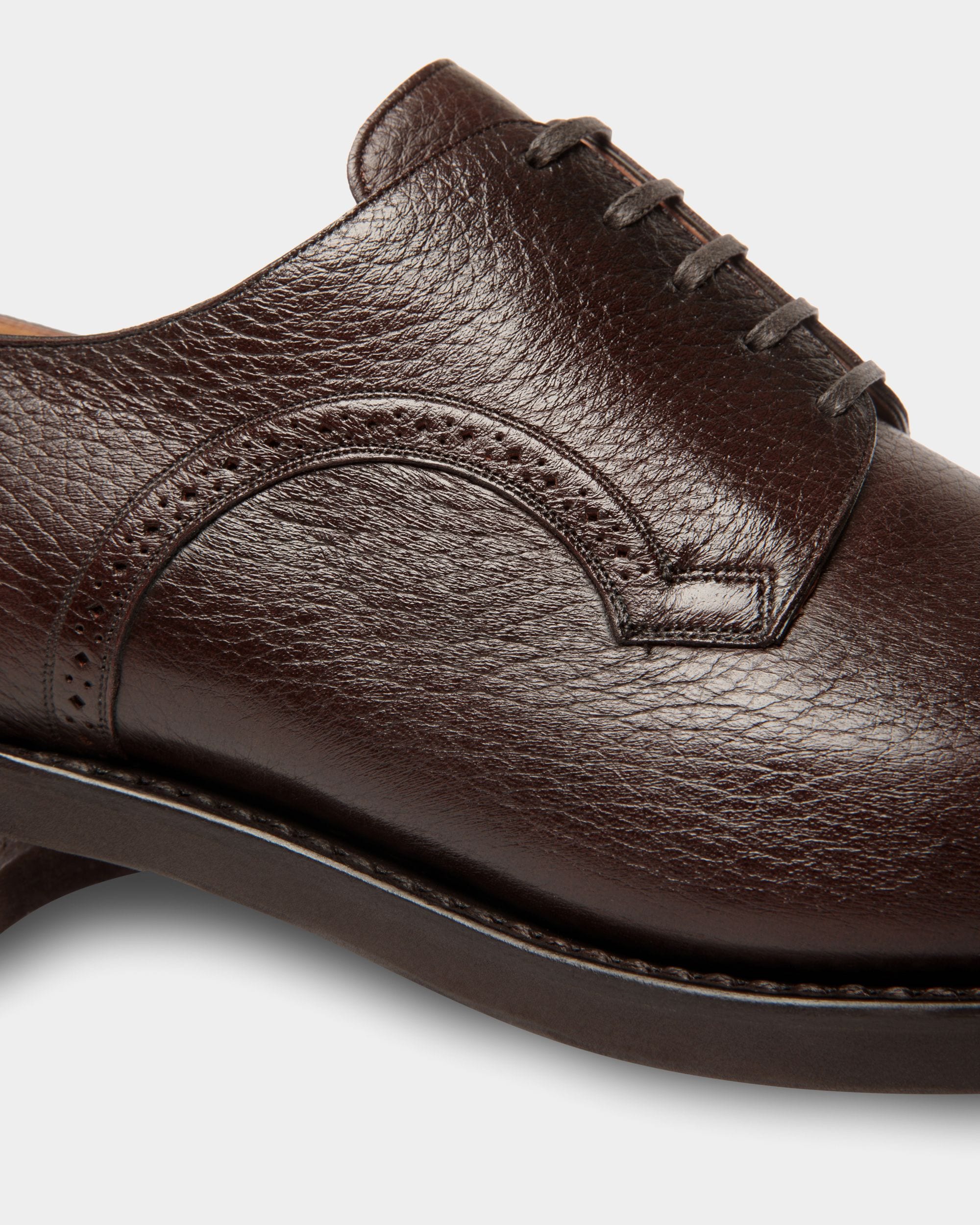 Scribe Derby in Brown Deer Leather - Men's - Bally - 04