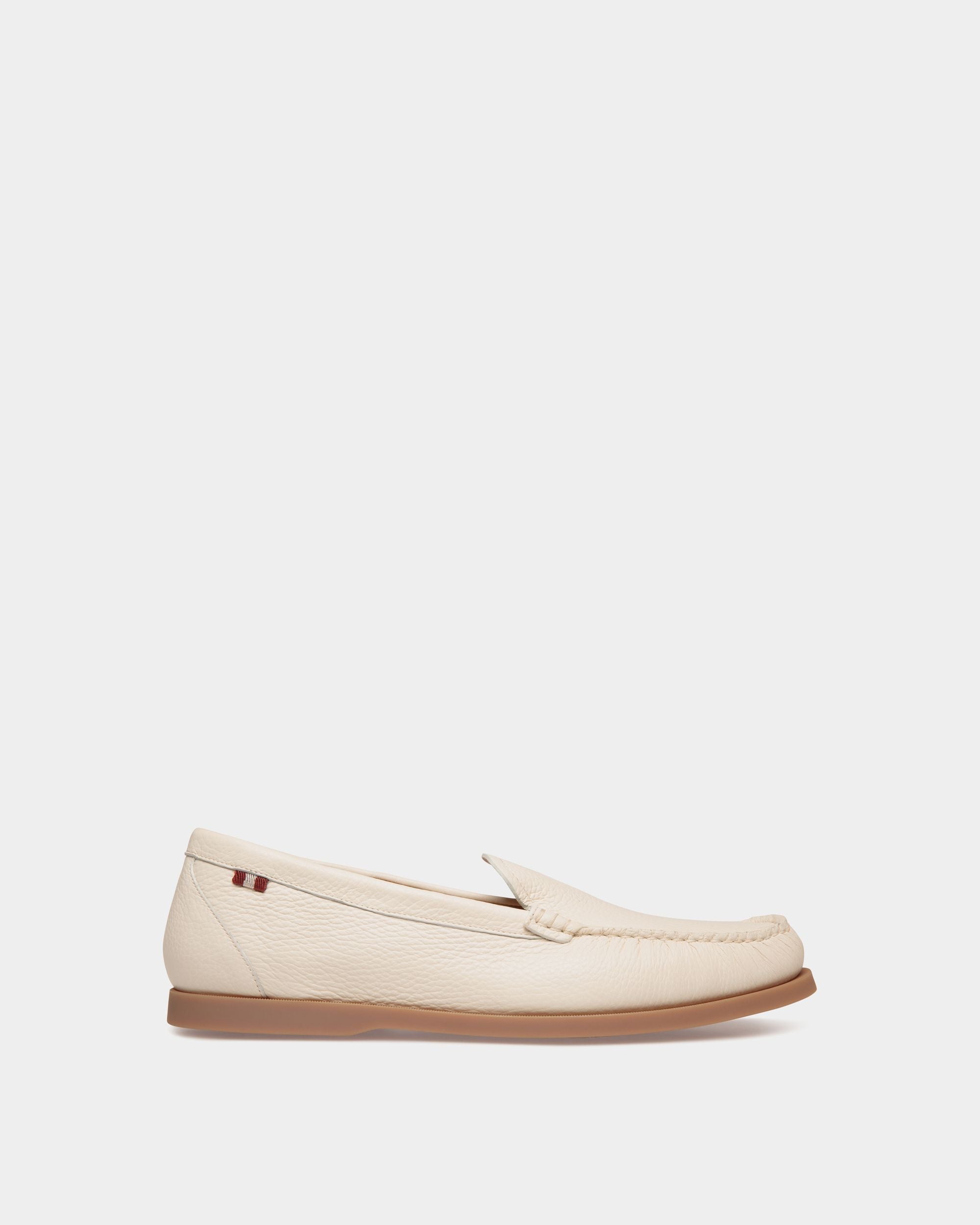 Nelson Loafer In Bone Deer Leather - Herren - Bally - 01