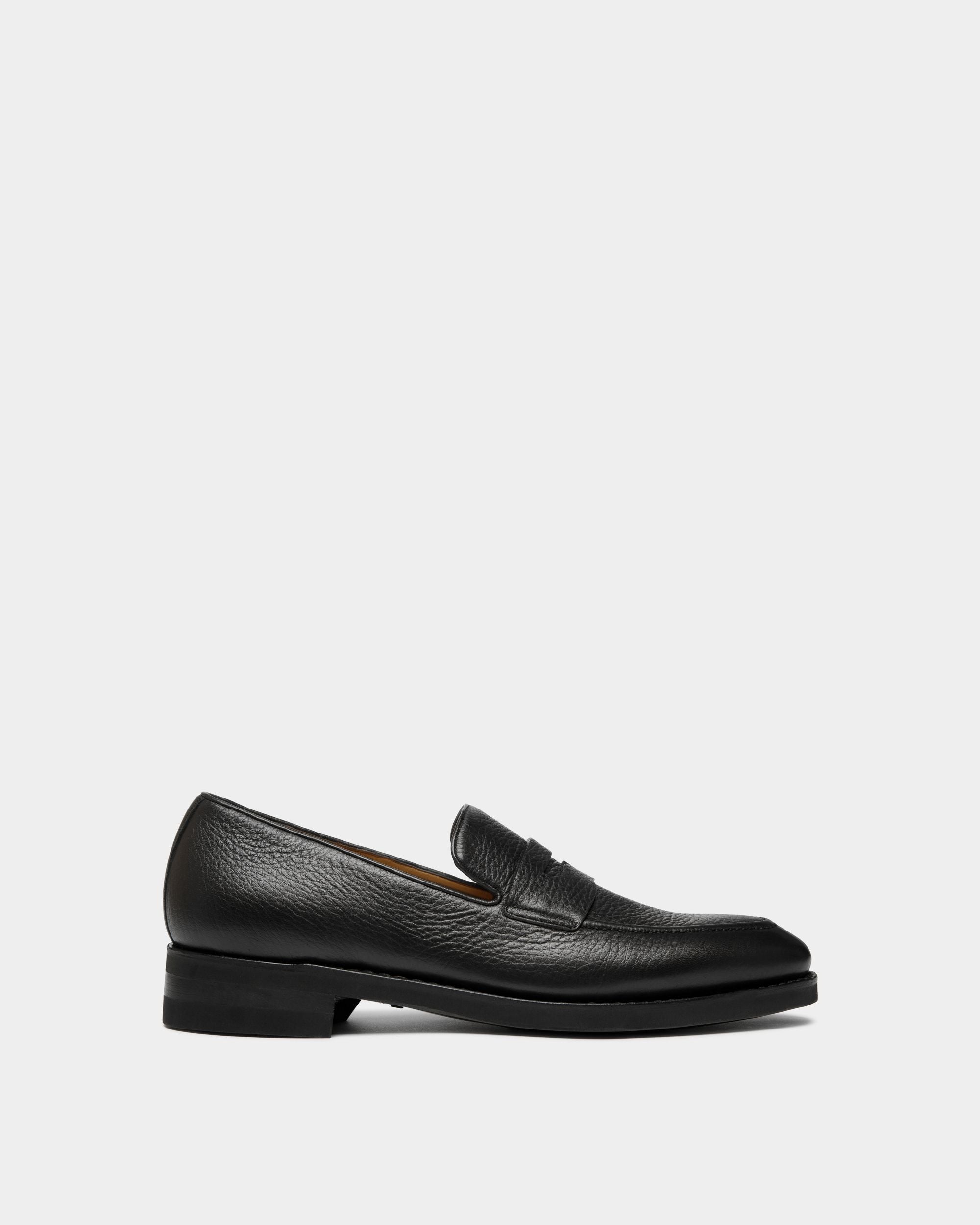 Loafer Scribe Un Aus Hirschleder In Schwarz - Herren - Bally - 01