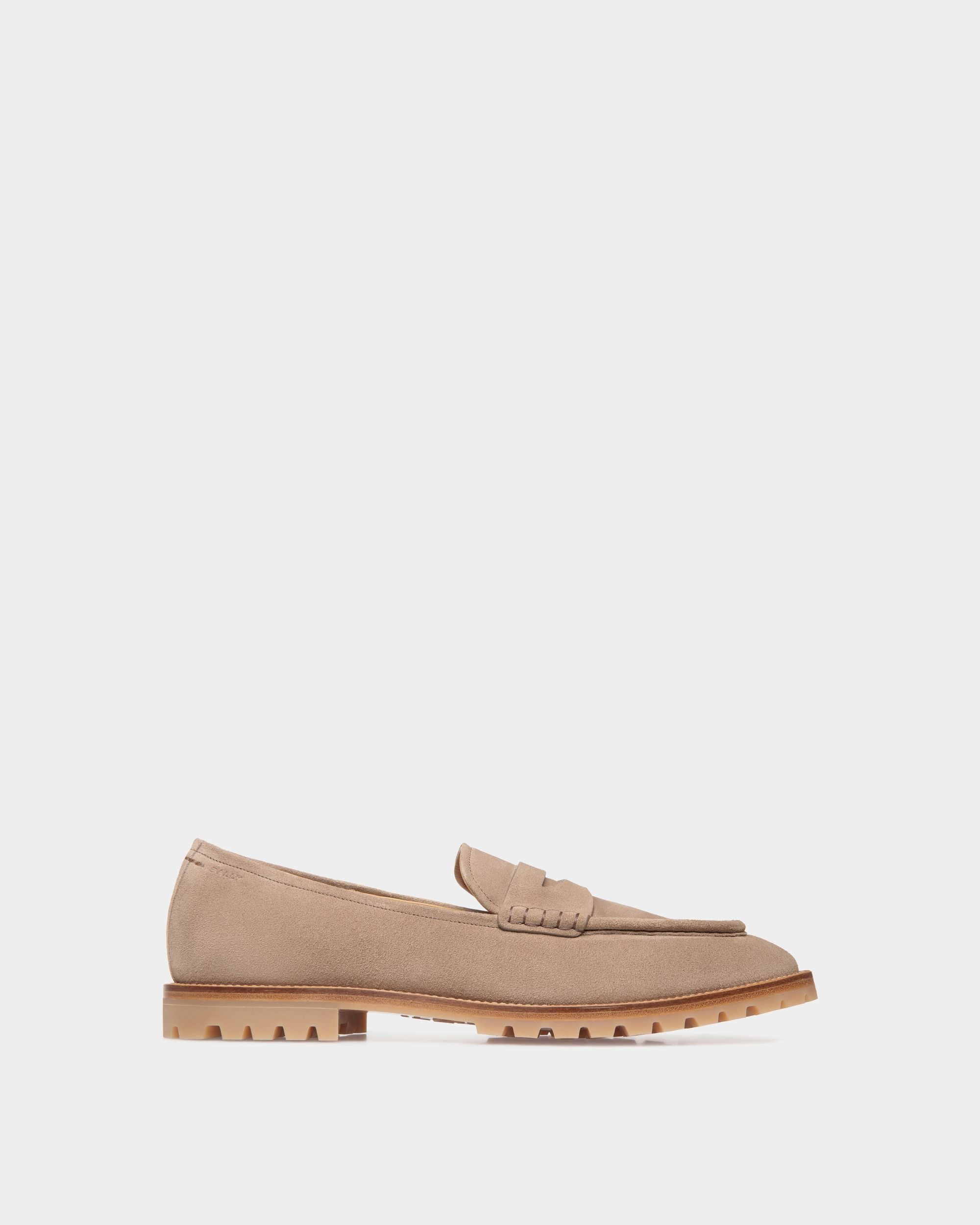 Solaria Loafer Aus Veloursleder In Taupe - Herren - Bally - 01