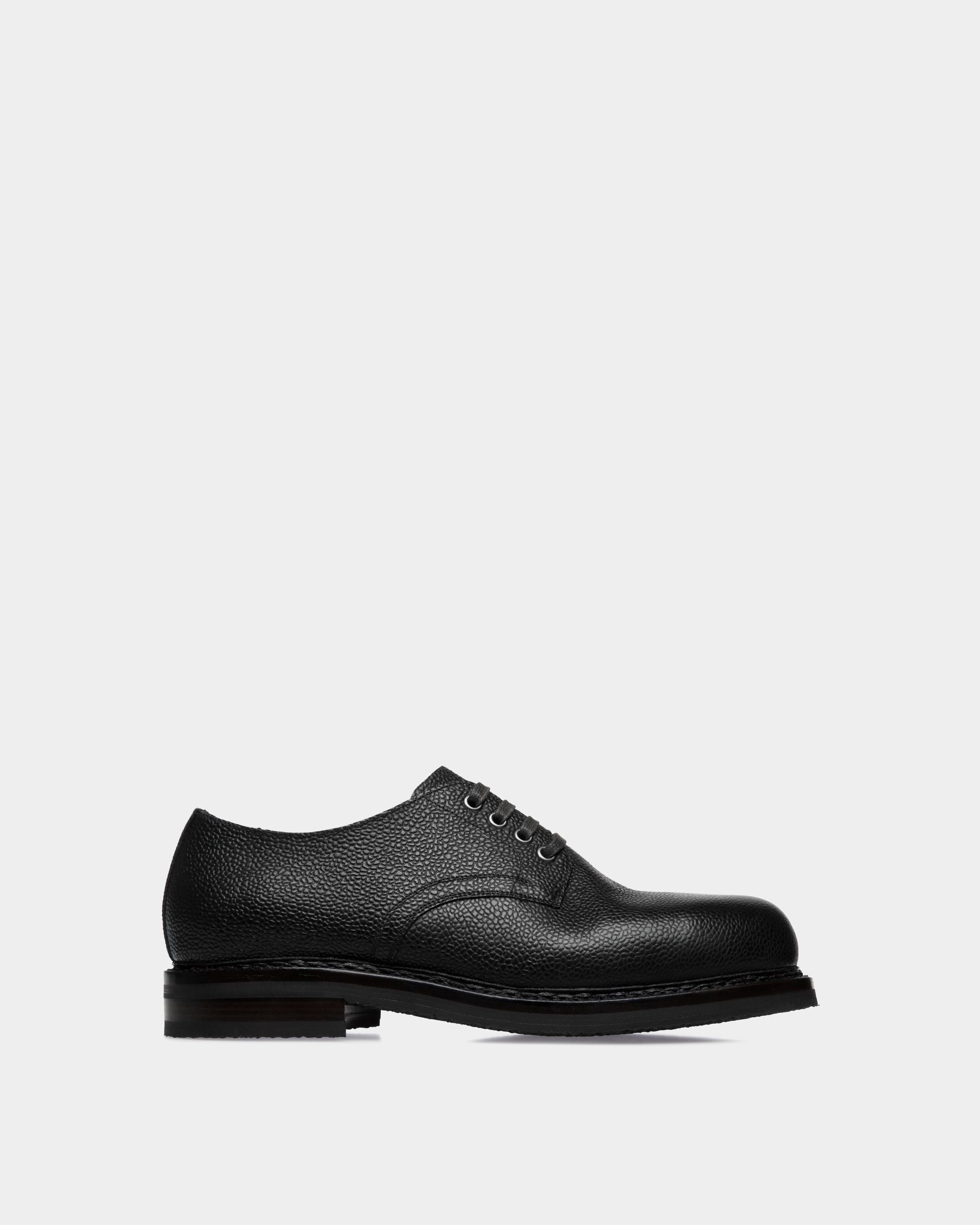 Norwelt Derby In Black Grained Leather - Men's - Bally - 01