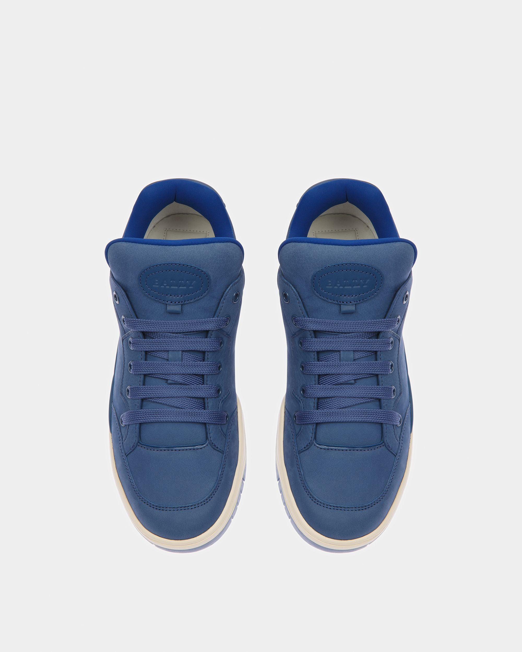 Kiro Leather Sneakers In Blue Neon - Men's - Bally - 02