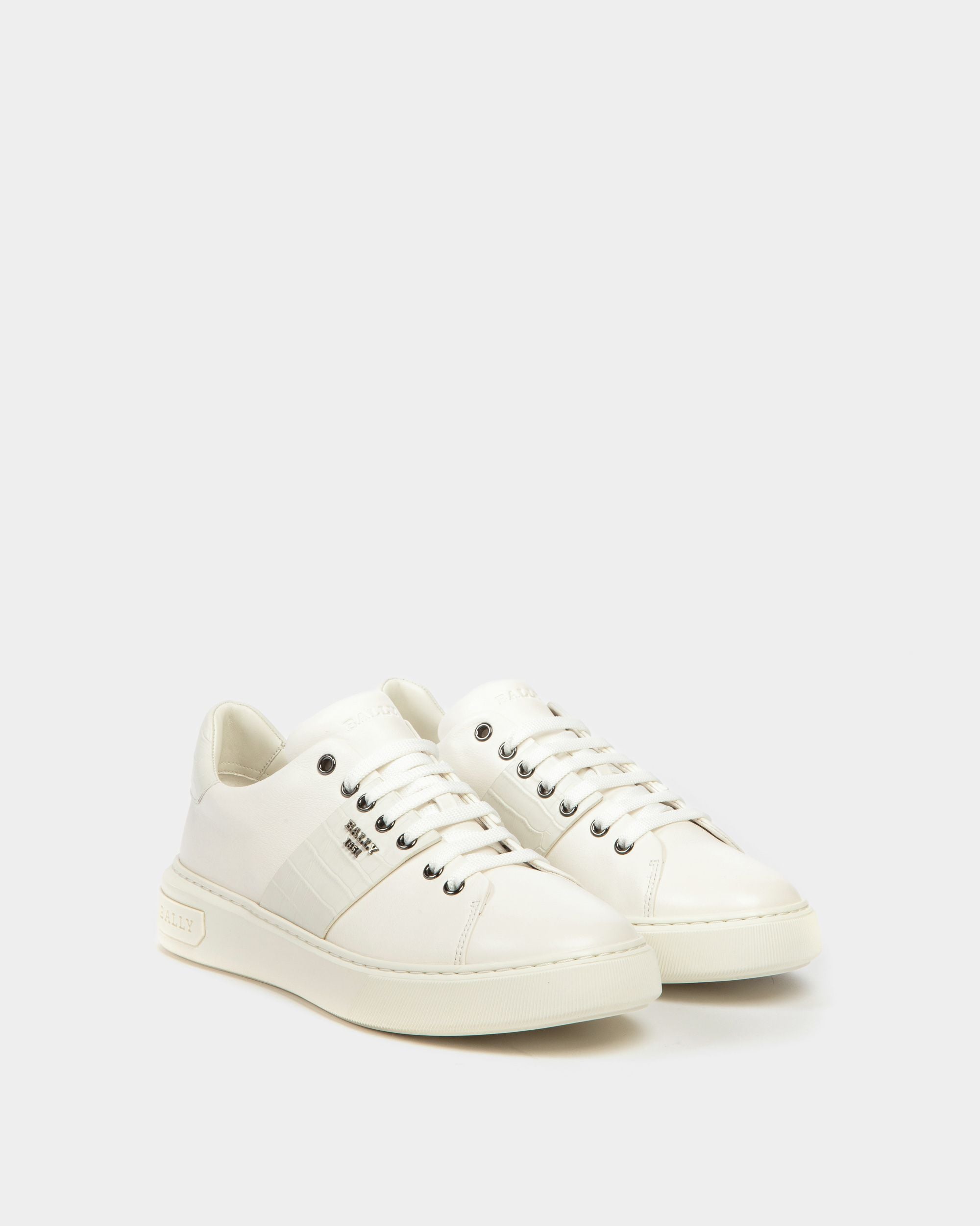 Mattye Sneaker In Pelle Colore Bianco - Uomo - Bally - 03