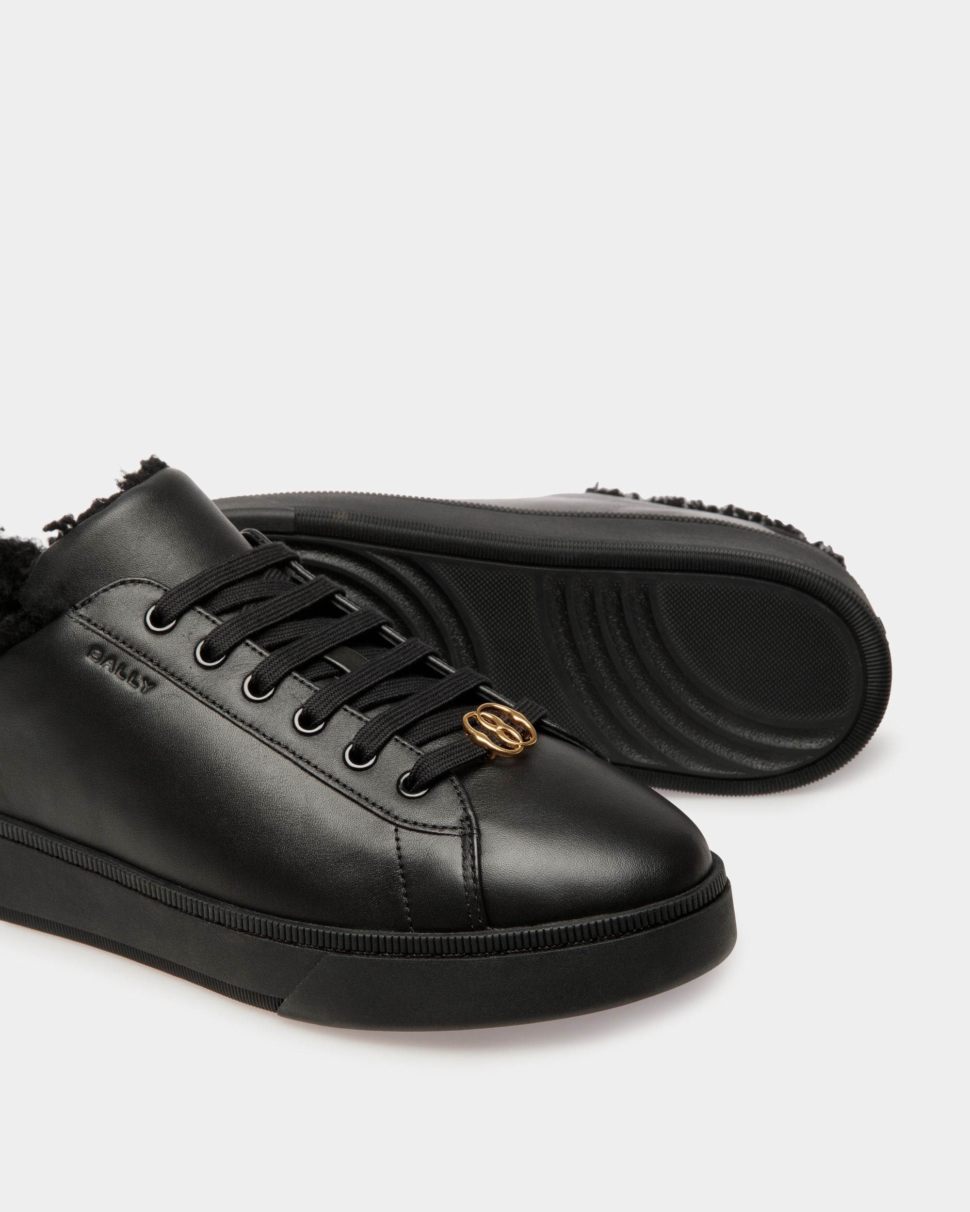 Sneakers Raise En Cuir Noir - Homme - Bally - 06