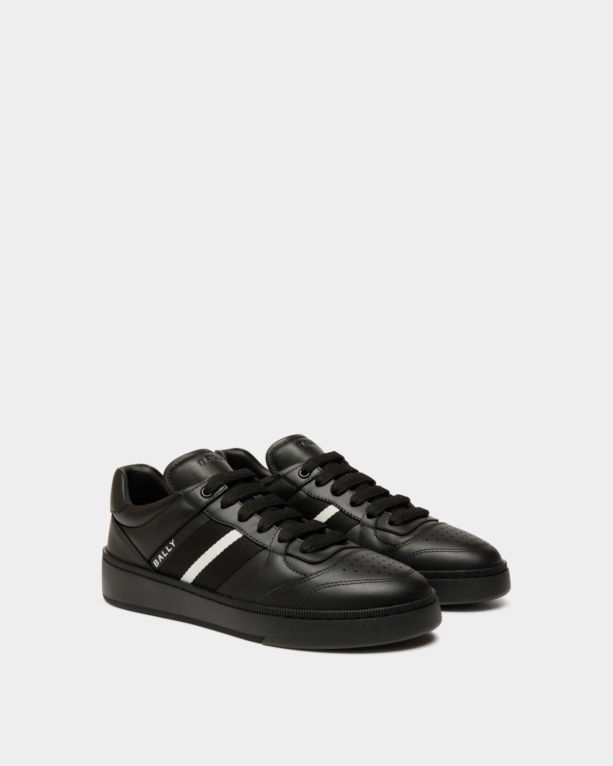 Sneaker Raise En Cuir Noir - Homme - Bally - 02