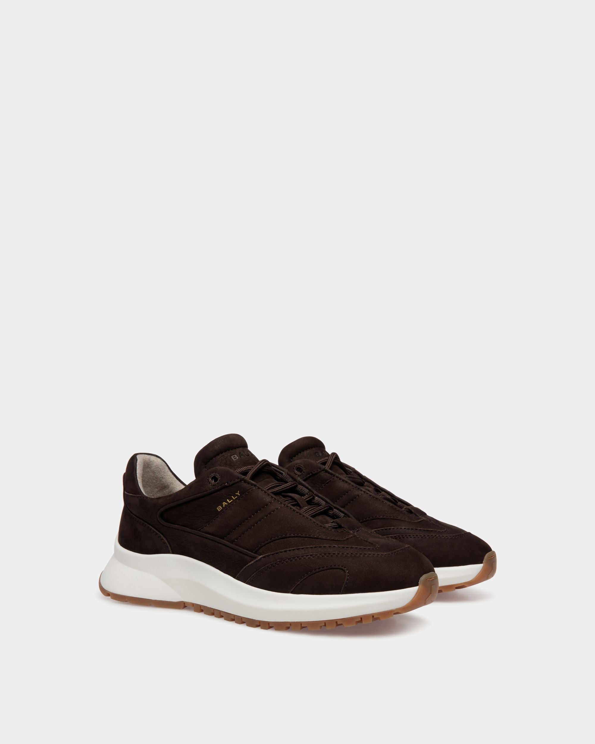 Outline Sneaker in Ebano Nubuck - Men's - Bally - 02