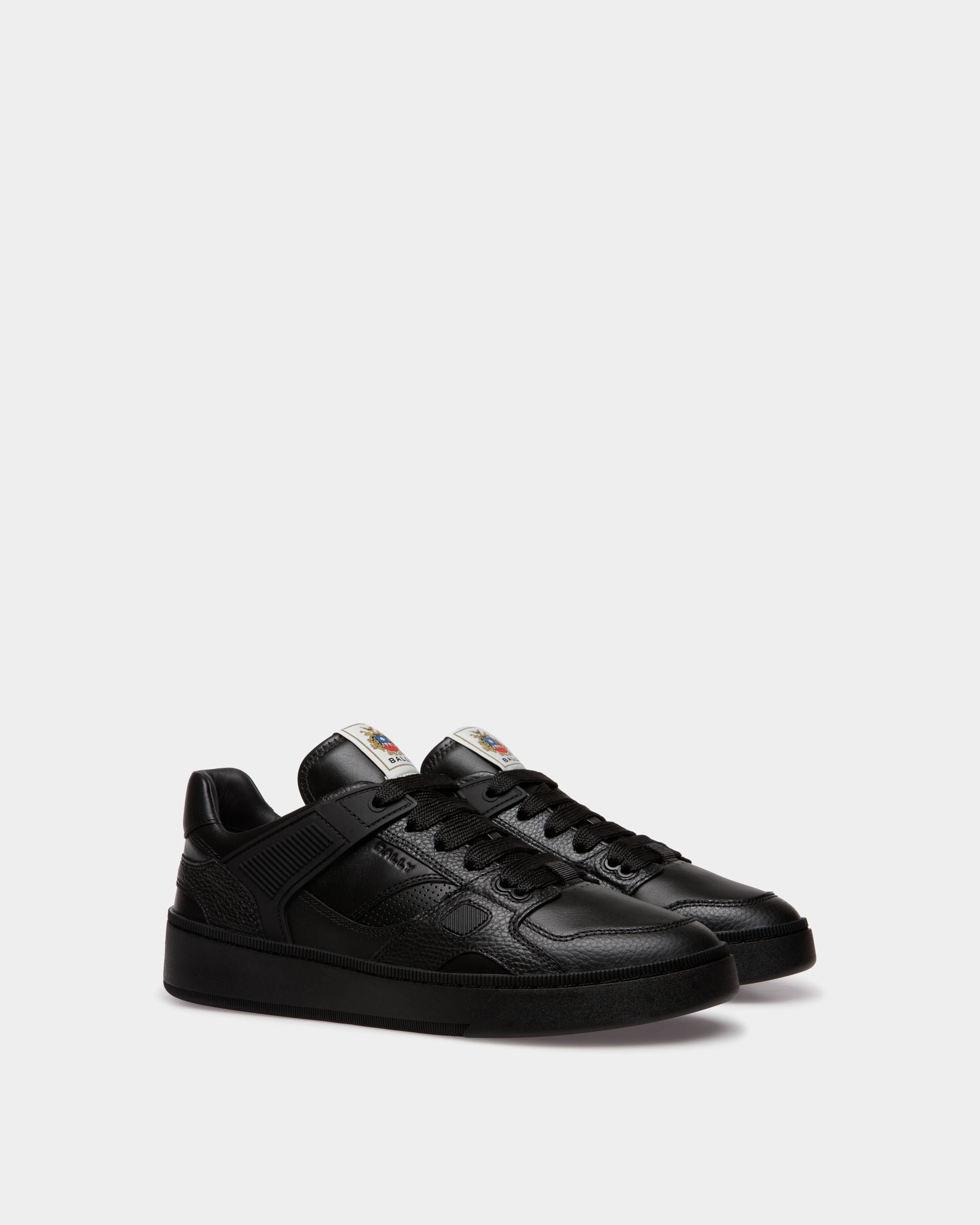 Raise Sneaker in Black Leather - Men's - Bally - 02