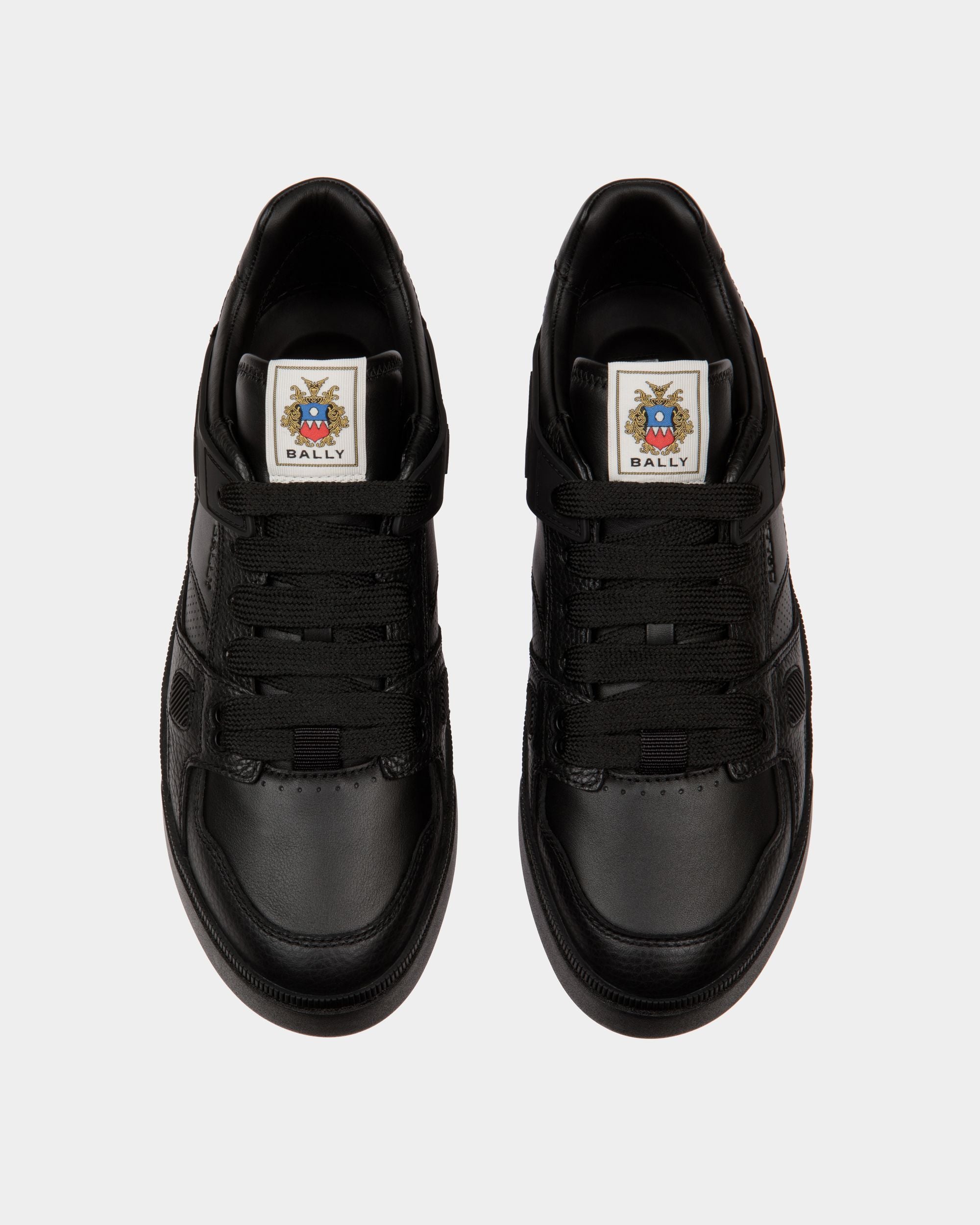 Raise Sneaker in Black Leather - Men's - Bally - 04