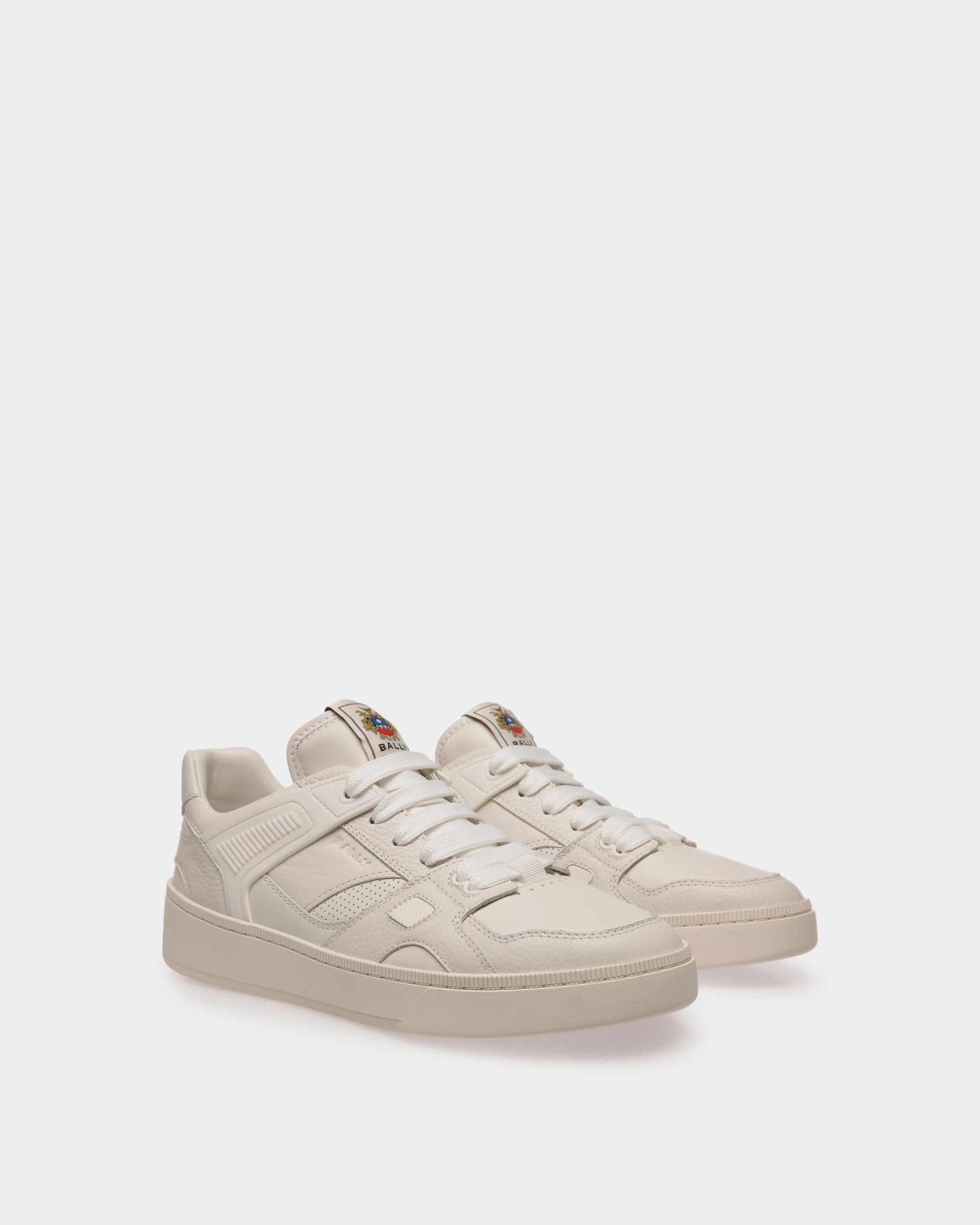 Raise Sneaker In White Leather - Men's - Bally - 02