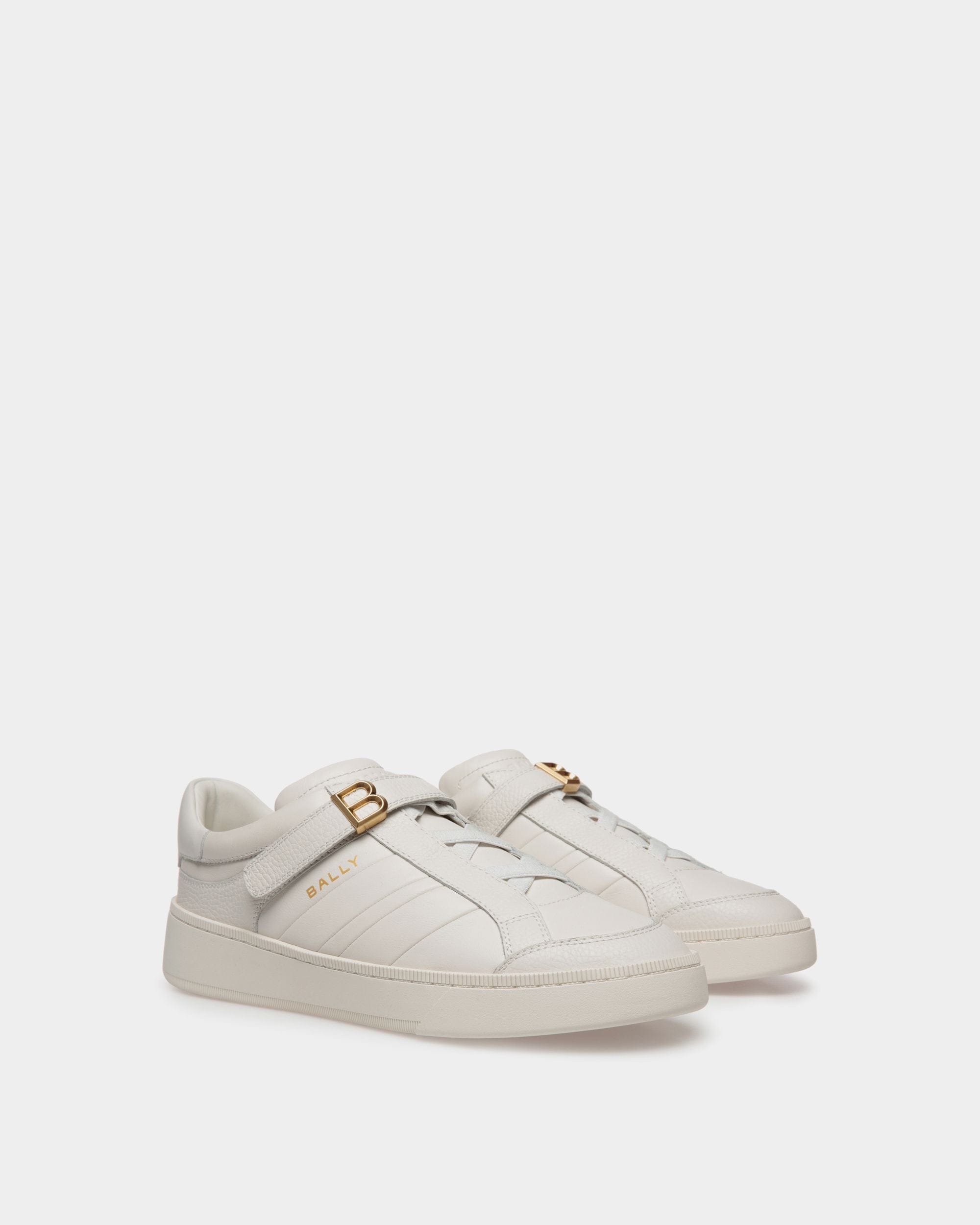 Sneaker Raise In Pelle Bianca - Uomo - Bally - 02