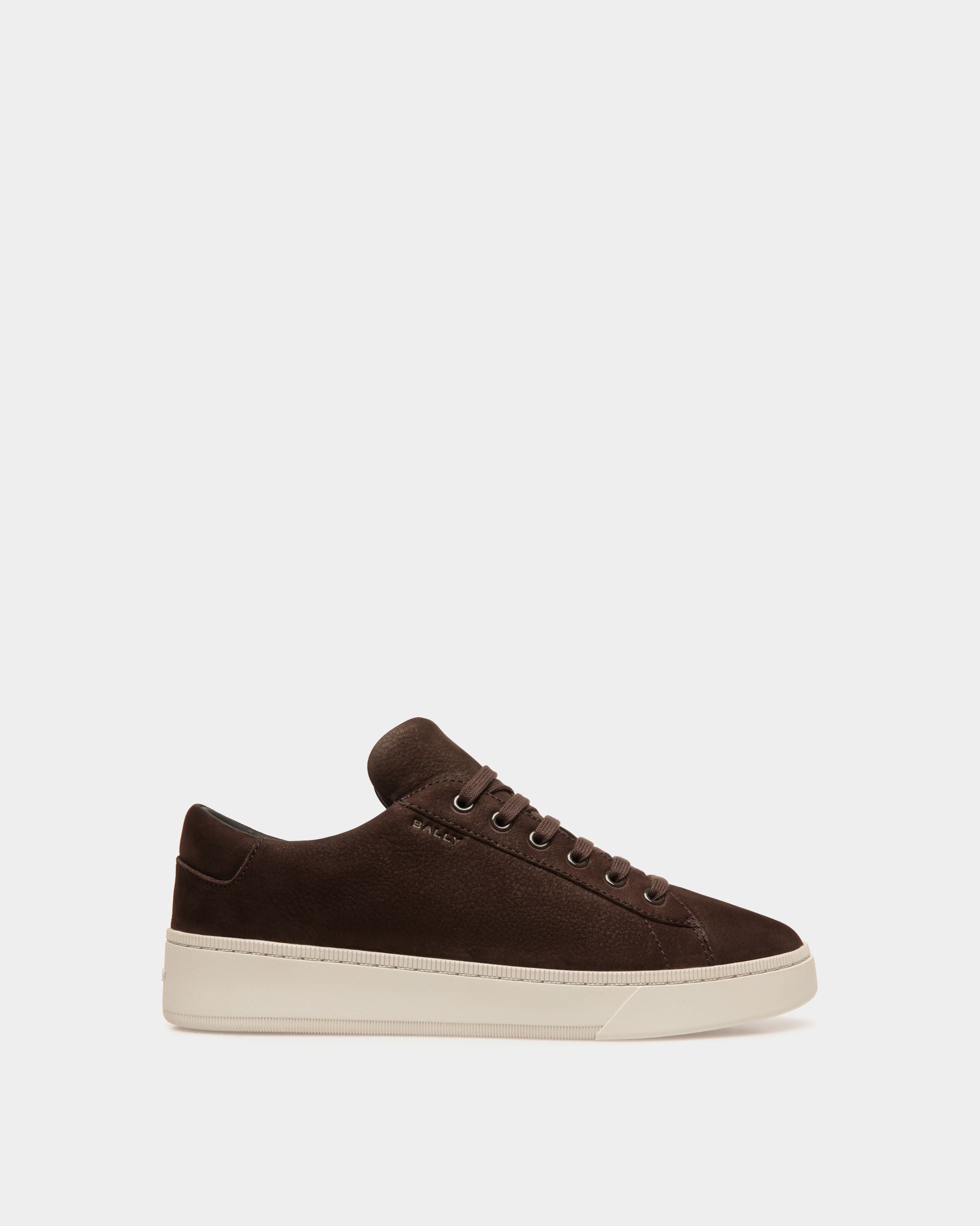 Raise Sneaker Aus Nubukleder In Ebenholzschwarz - Herren - Bally - 01