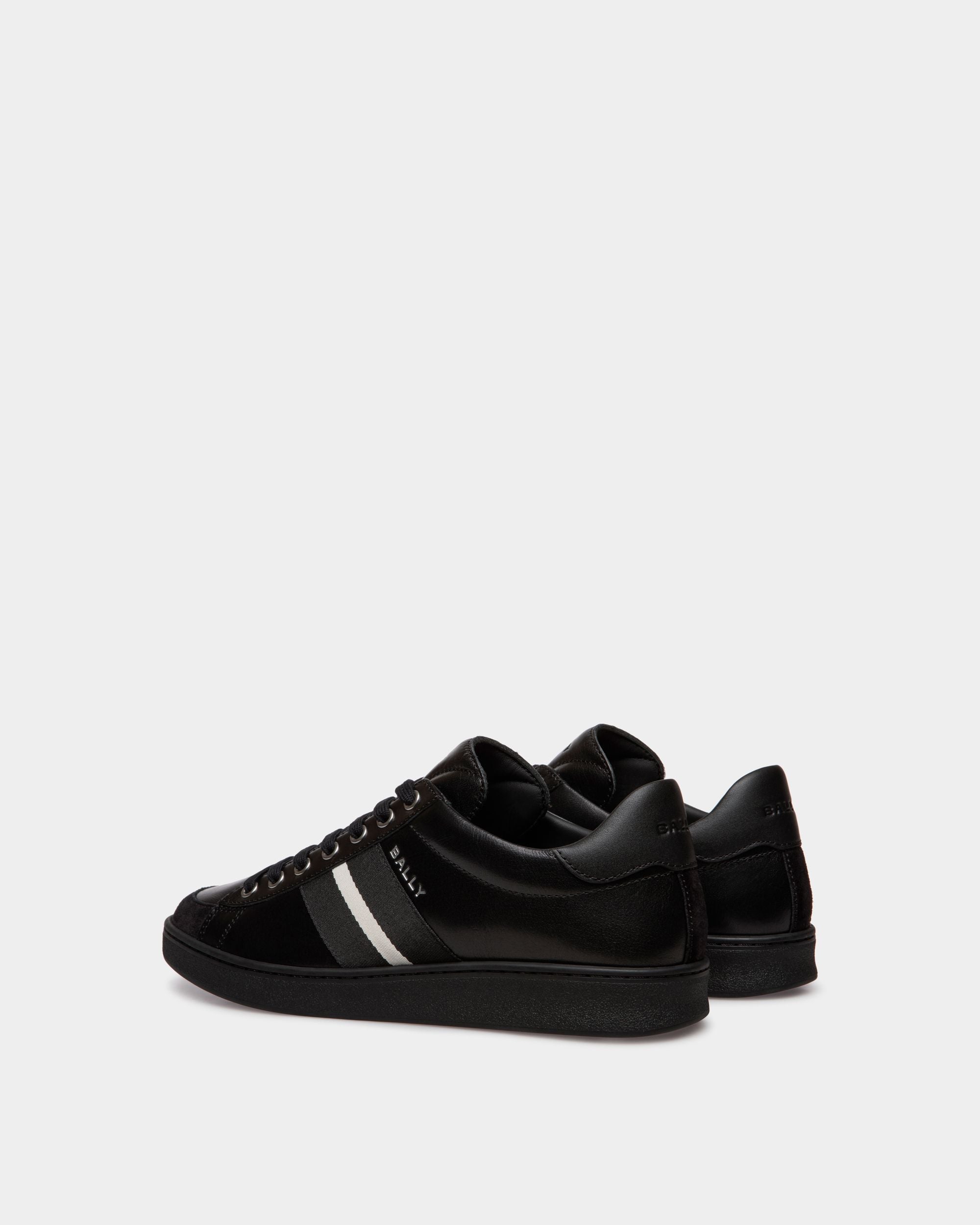 Tennis Sneaker In Black Leather - Men's - Bally - 03