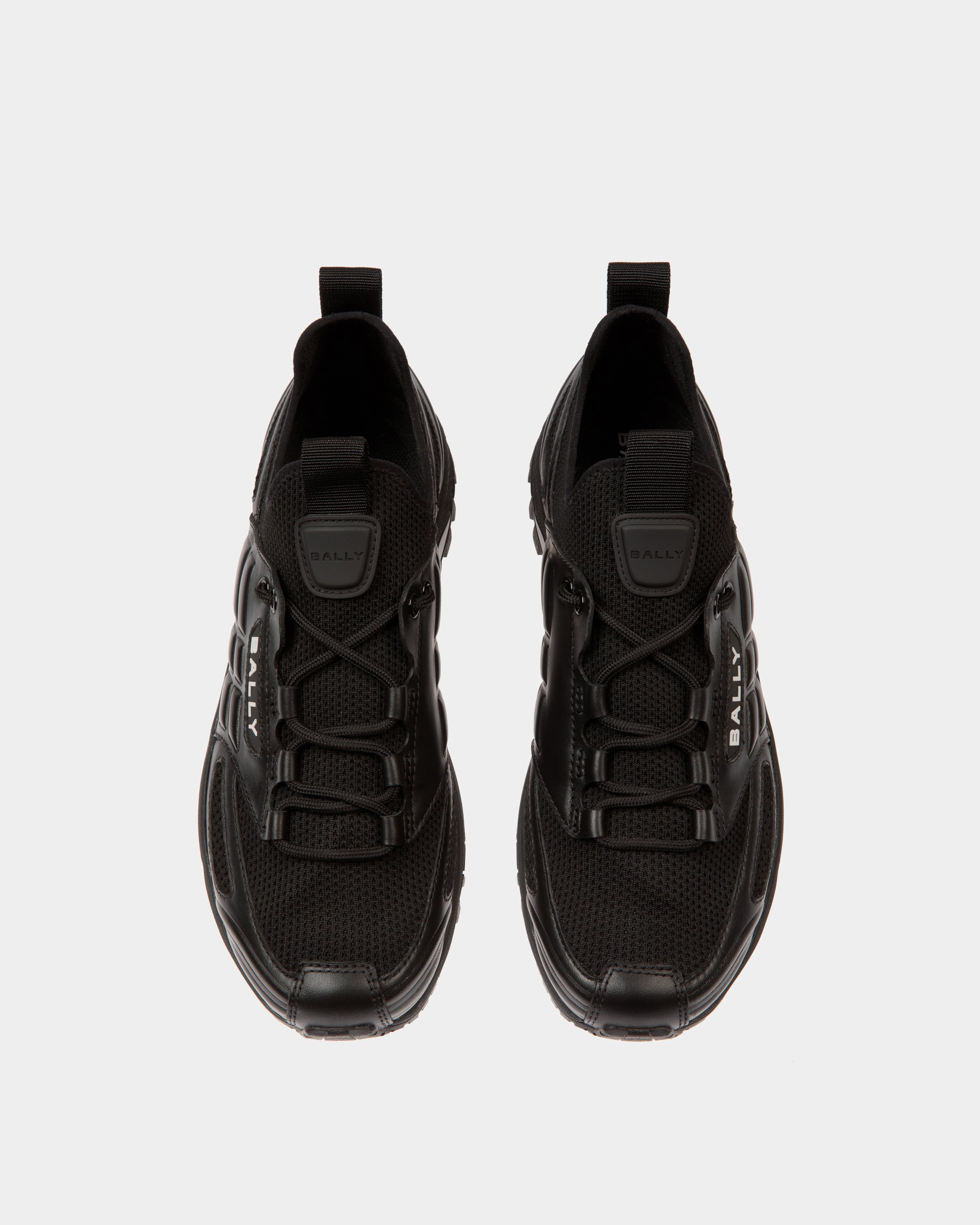 Faster Sneaker in Black Knit - Men's - Bally - 04