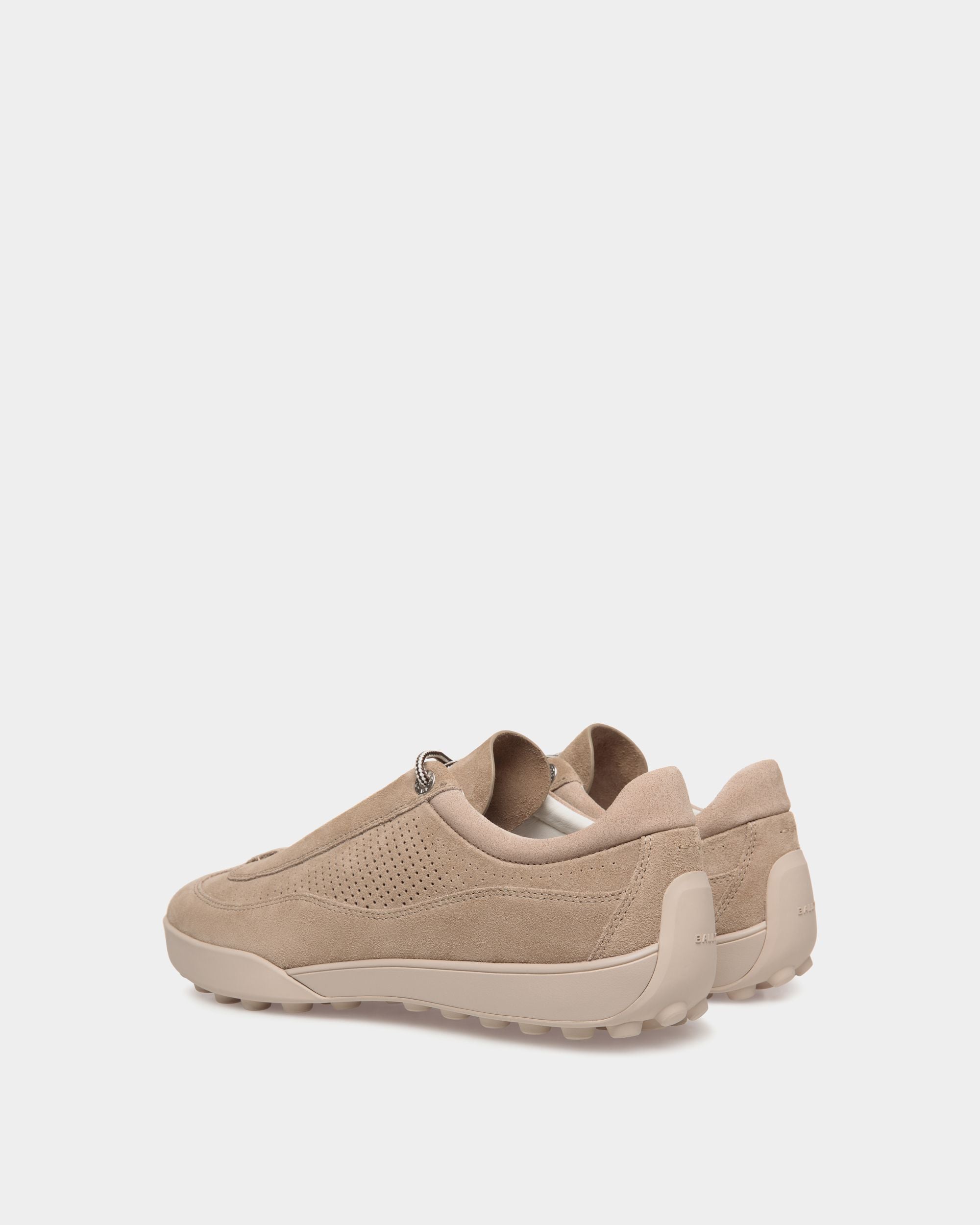 Manto Runner Sneaker in Light Beige Suede - Men's - Bally - 03