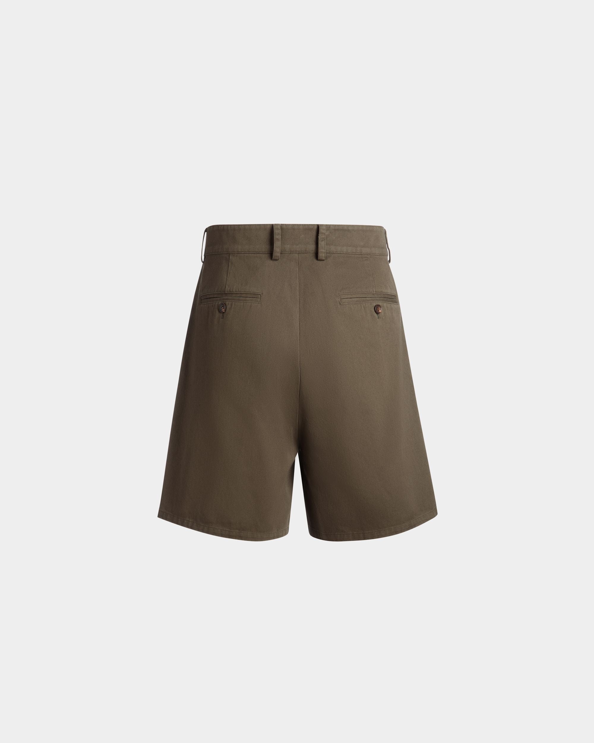 Shorts Aus Baumwolle In Military Green Aus Der Adrien Brody Travel-Kollektion - Herren - Bally - 09