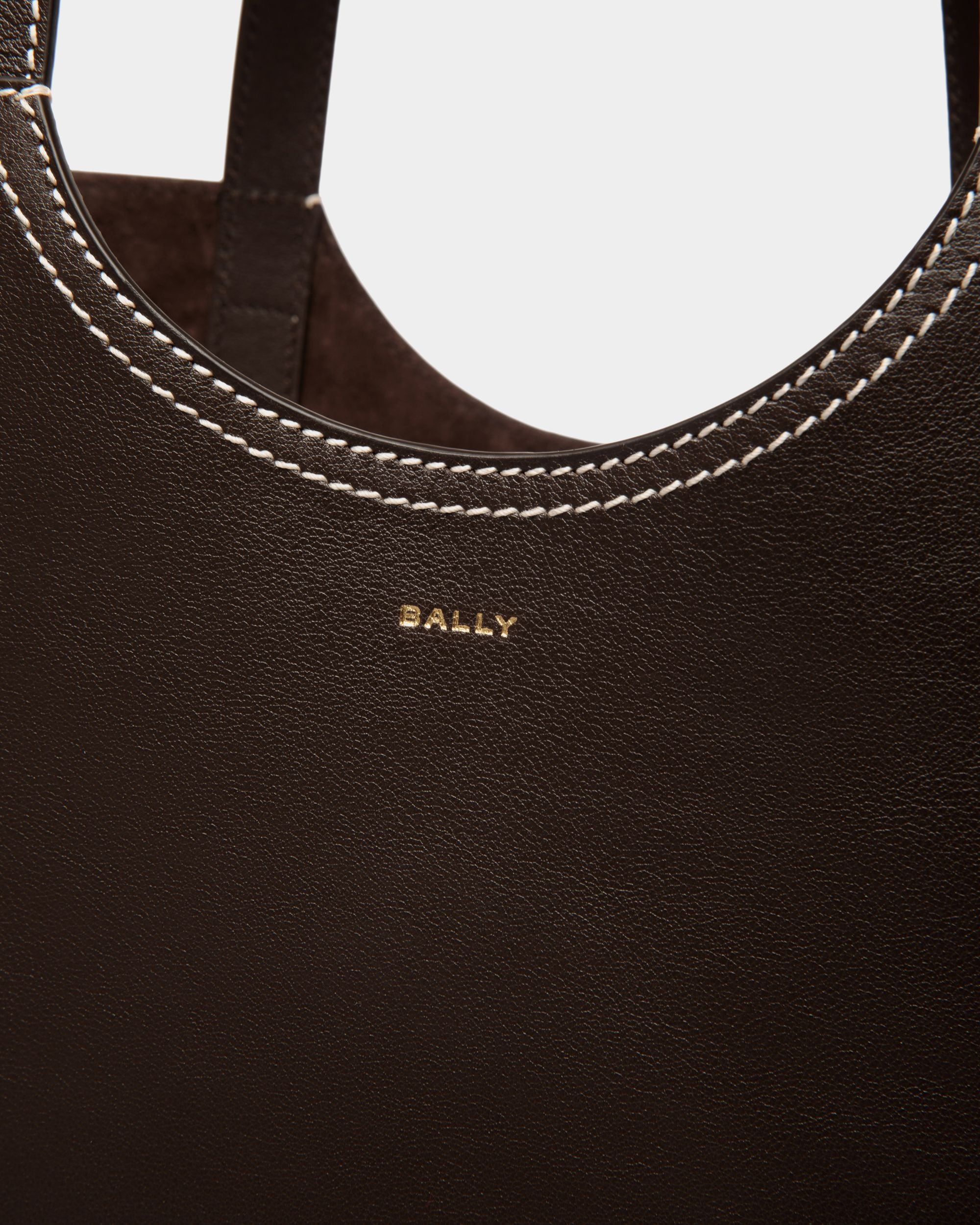 Sac Cabas Easy Bally En Cuir Ebano - Femme - Bally - 06